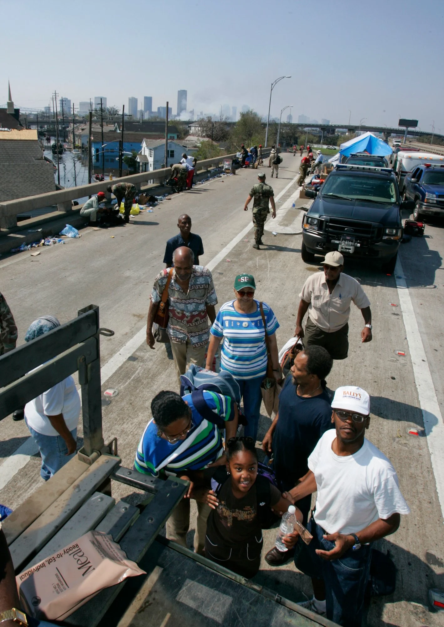 Texas Game Wardens assist in in New Orlean's 9th ward following Hurricane Katrina.