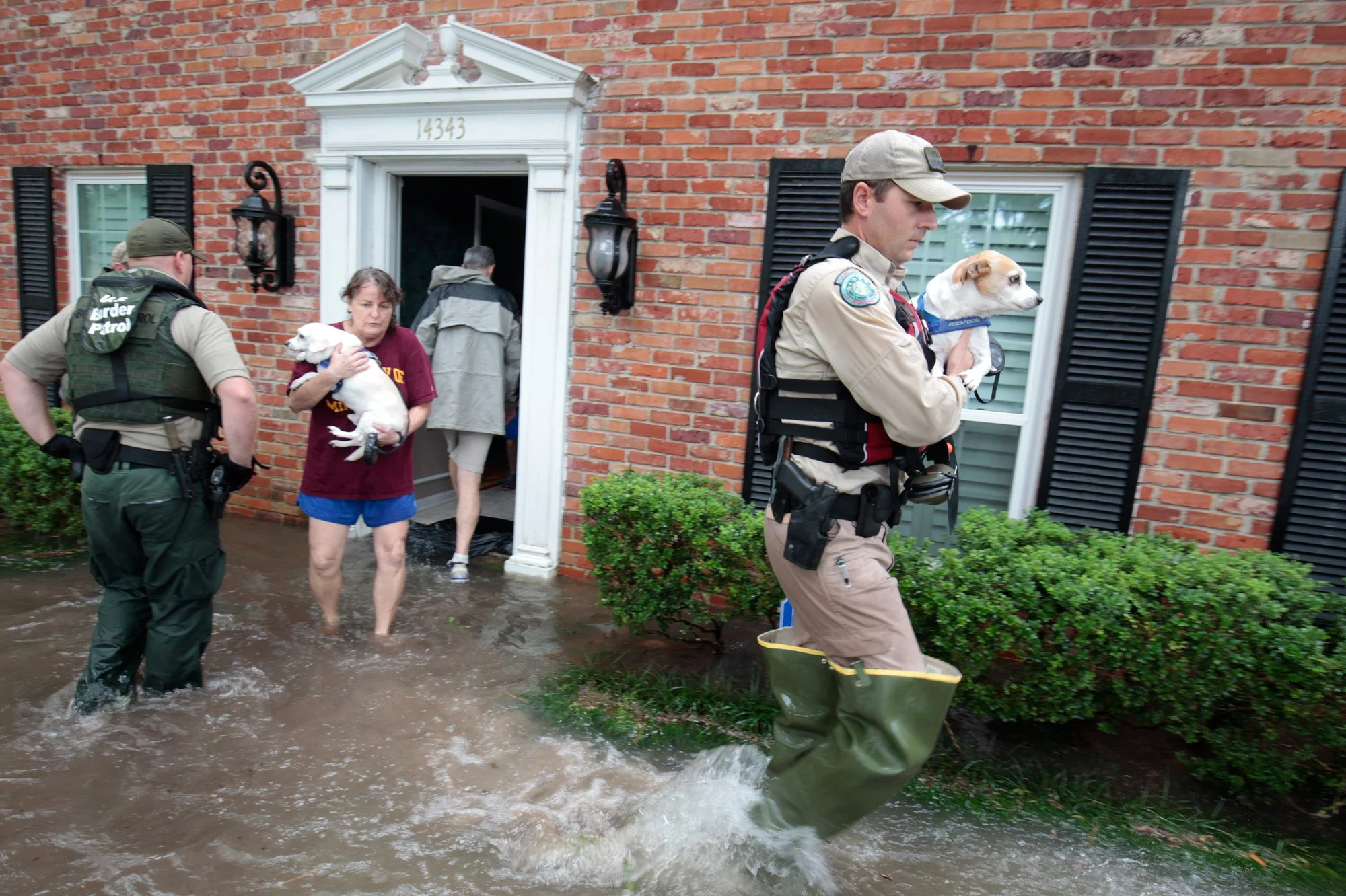 High waters in Houston following Hurricane Rita.