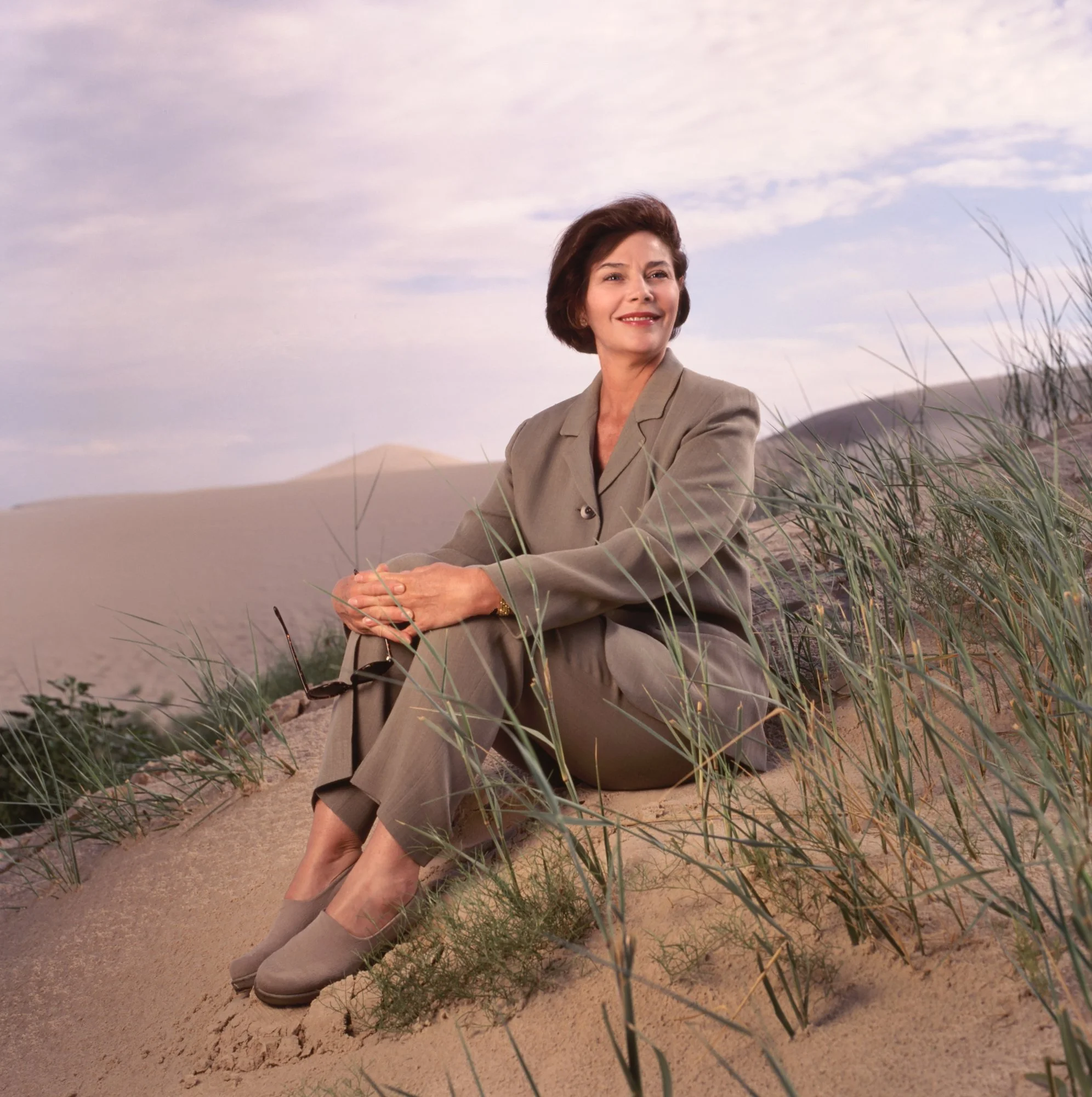 Laura Bush at Monahans Sandhills SP
