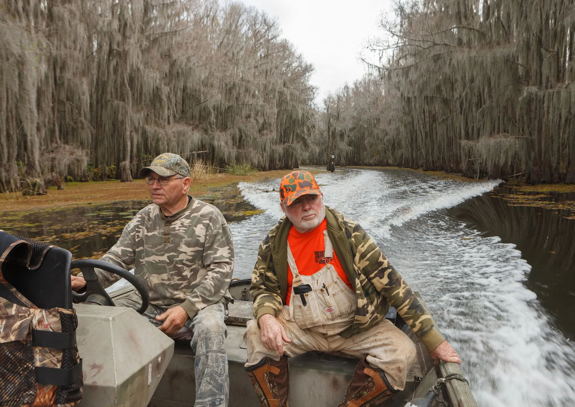 Fishermen in Government Ditch at Caddo Lake
