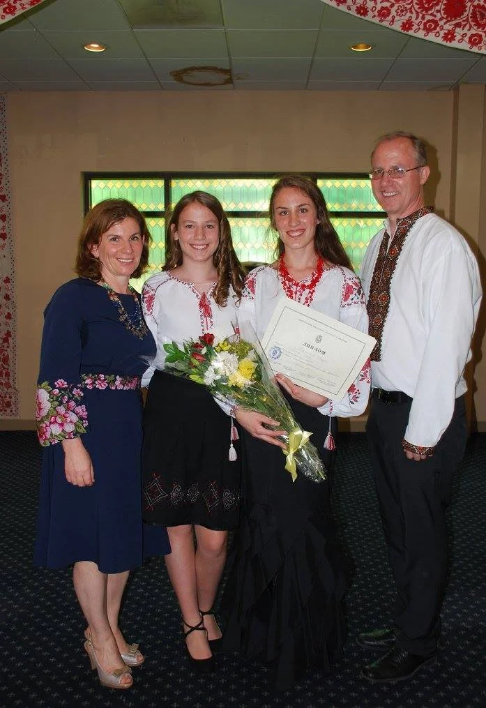 Kalyna with Uliana, mom and dad.jpg