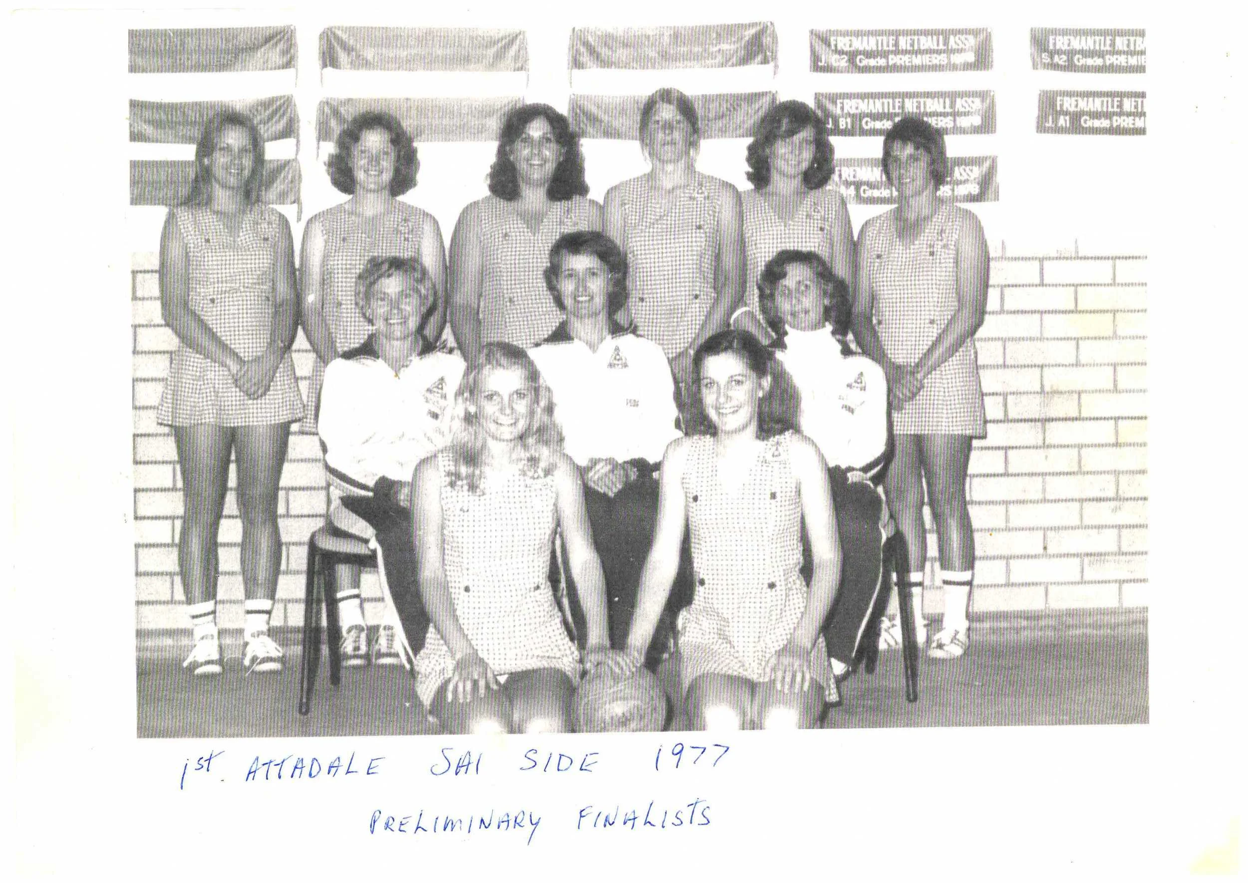 The 1st Attadale SA1 side, 1977, Preliminary Finalists