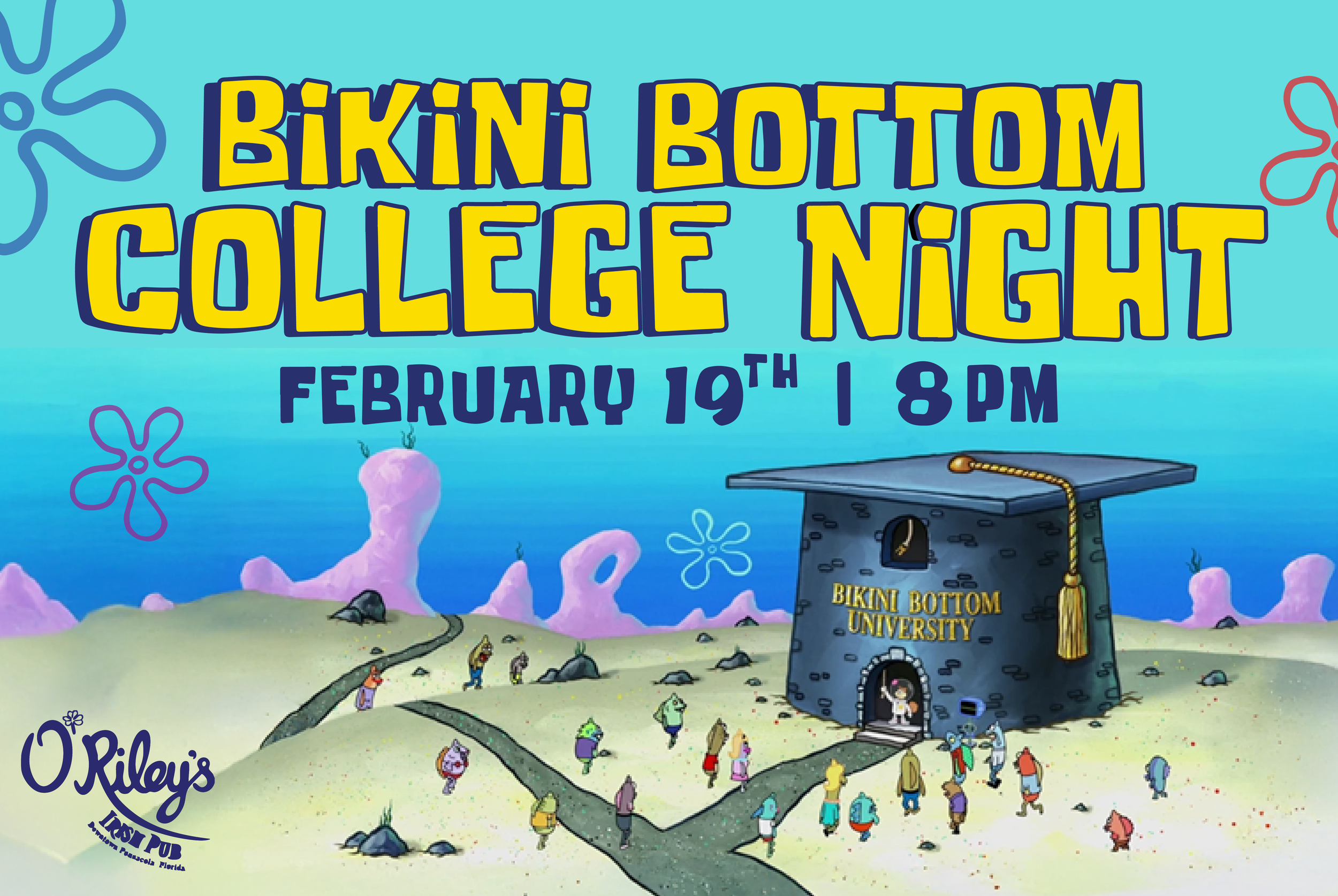 Bikini Bottom College Night