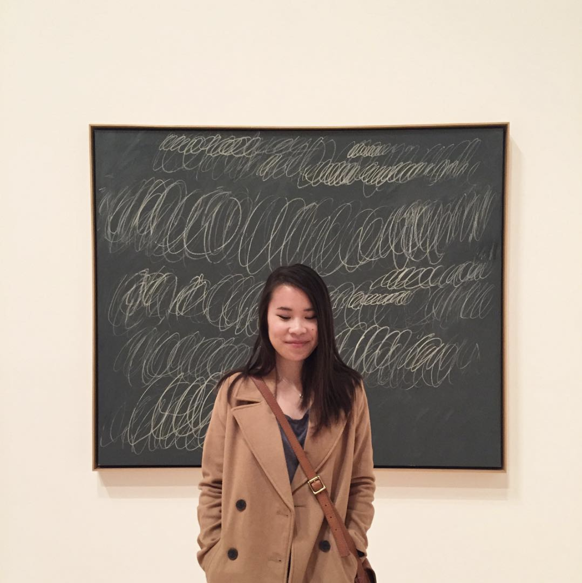 Also me and Cy Twombly at MOCA Grand, 2016