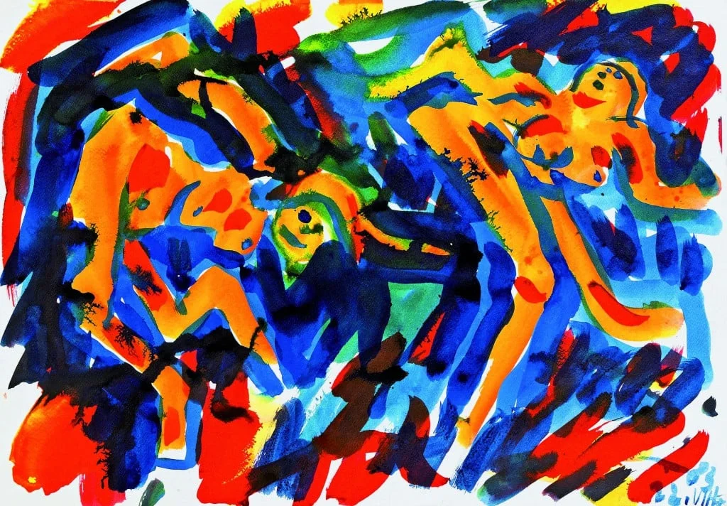 Otto Muehl: Galerie C zeigt Papierarbeiten des Wiener Aktionisten aus den Jahren 1979 bis 1985