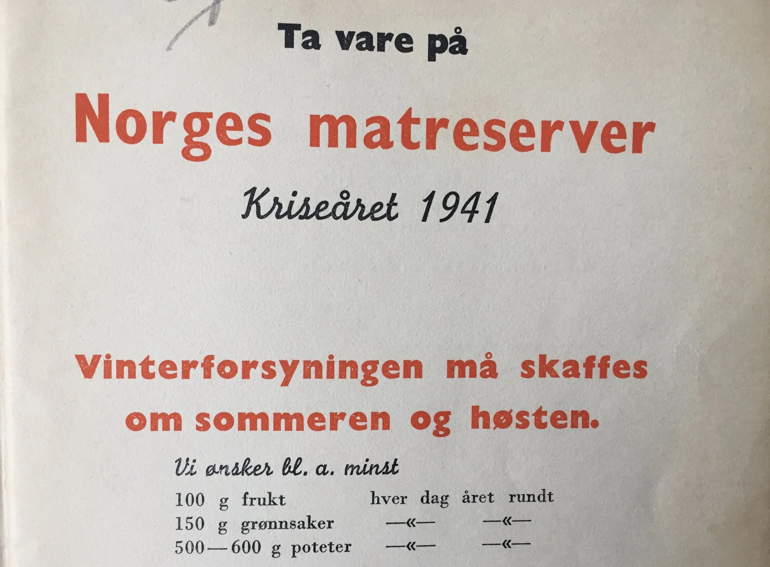 De kalte en spade for en spade. Kriseåret 1941