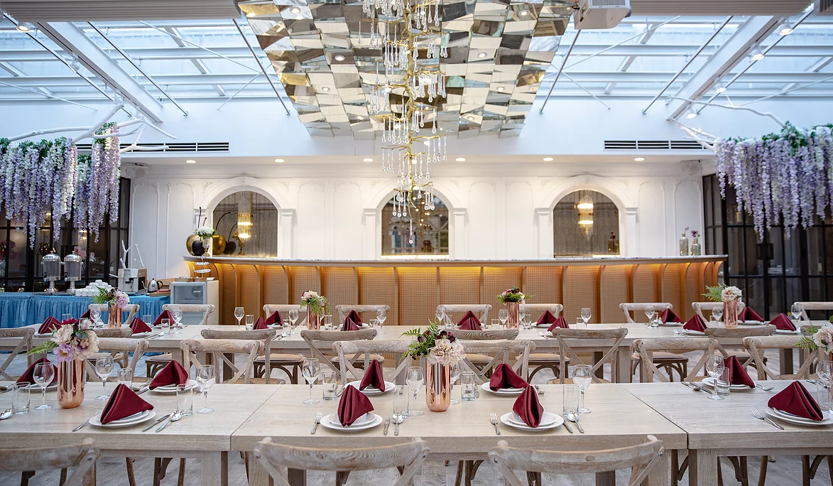 晶麒莊園精心打造不同風格華麗,浪漫的、專屬的宴會廳為新人營造一輩子的美麗回憶。照片來源:晶麒莊園官網