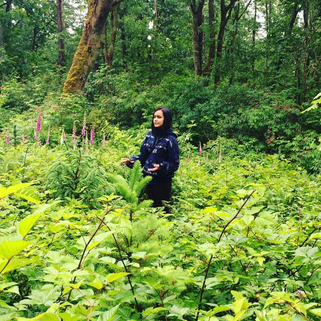 Valeen Jules, Walking Tour, Burnaby Mountain.