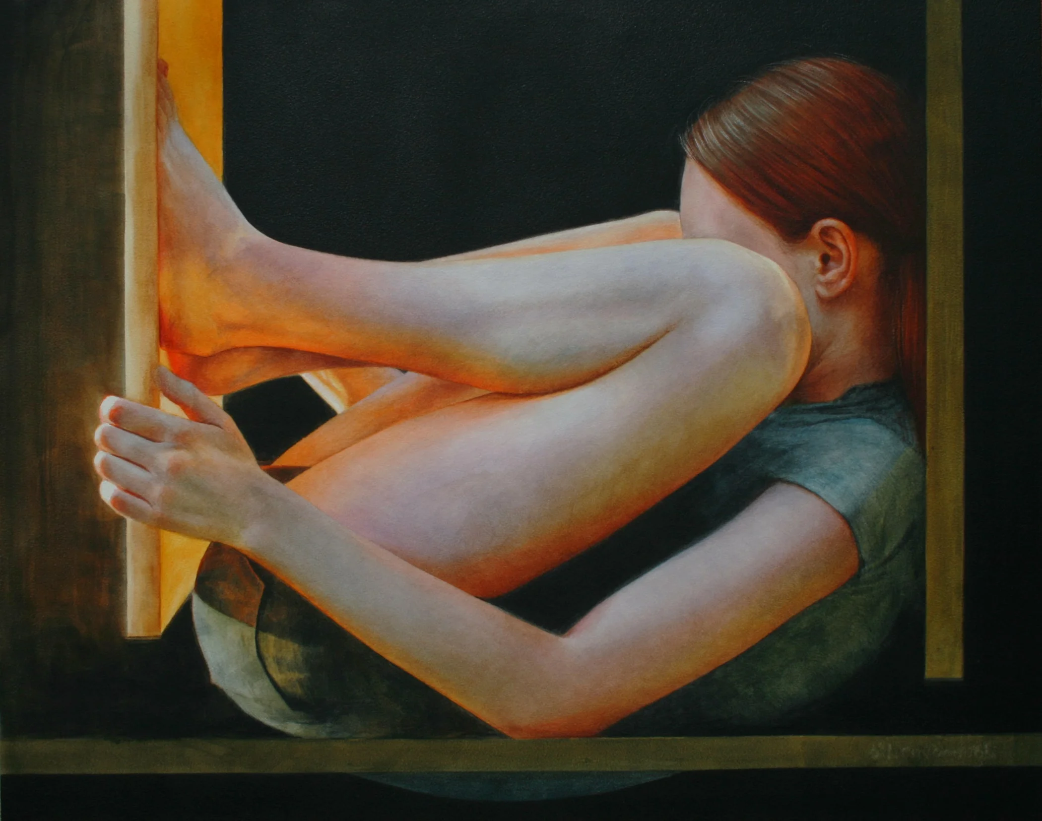 Ali Cavanaugh, Effect (2015), fresco, 16 x 20 inches