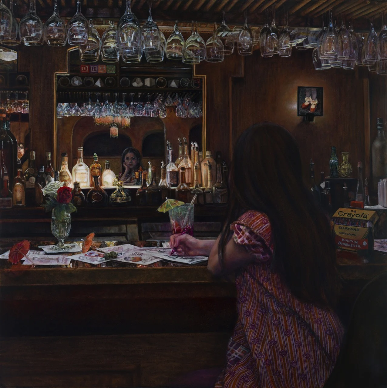 Leslie Adams, The Purity of Imagination and Color (2014) oil on linen, 40x40 inches