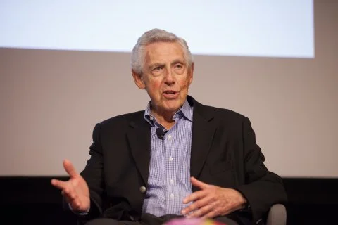 Al Golin, Founder and Chairman of Golin speaks during the 2016 Kenneth Owler Smith Symposium at Wallis Annenberg Hall. Photo courtesy of USC Annenberg / Brett Van Ort.