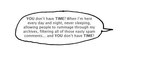 you don't have time?