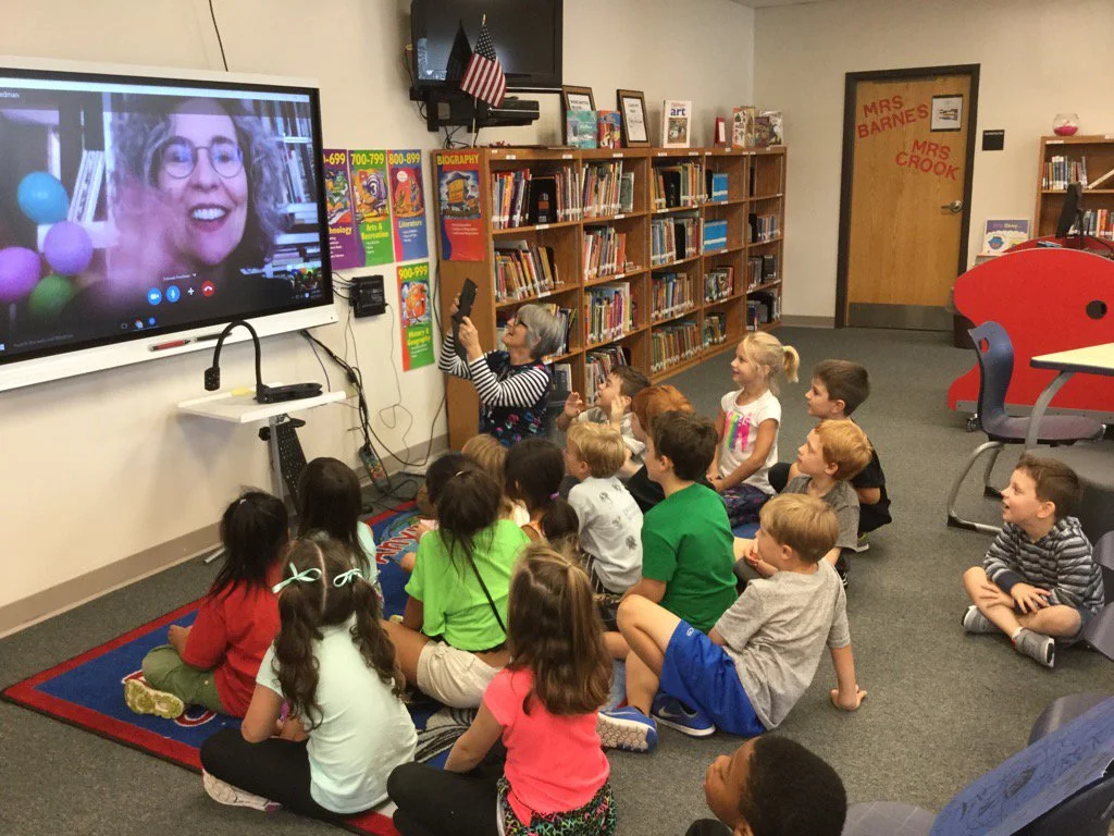 The view from the other side. 2nd graders in North Carolina.