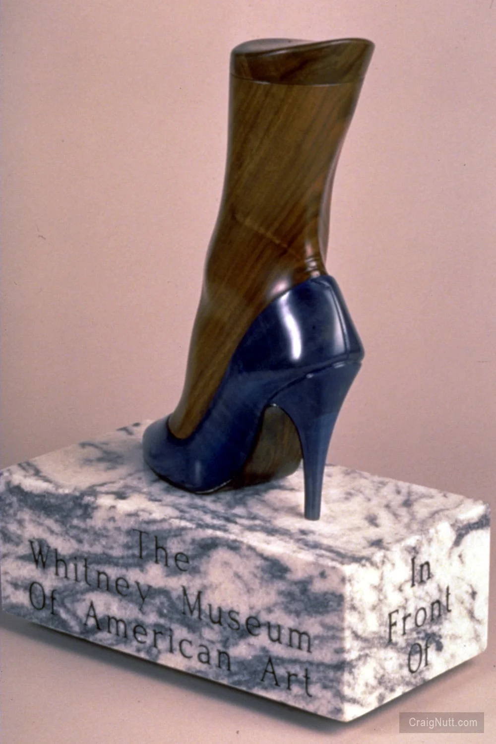 GoGo Left Her Shoe on the Wall in Front of the Whitney Museum of American Art