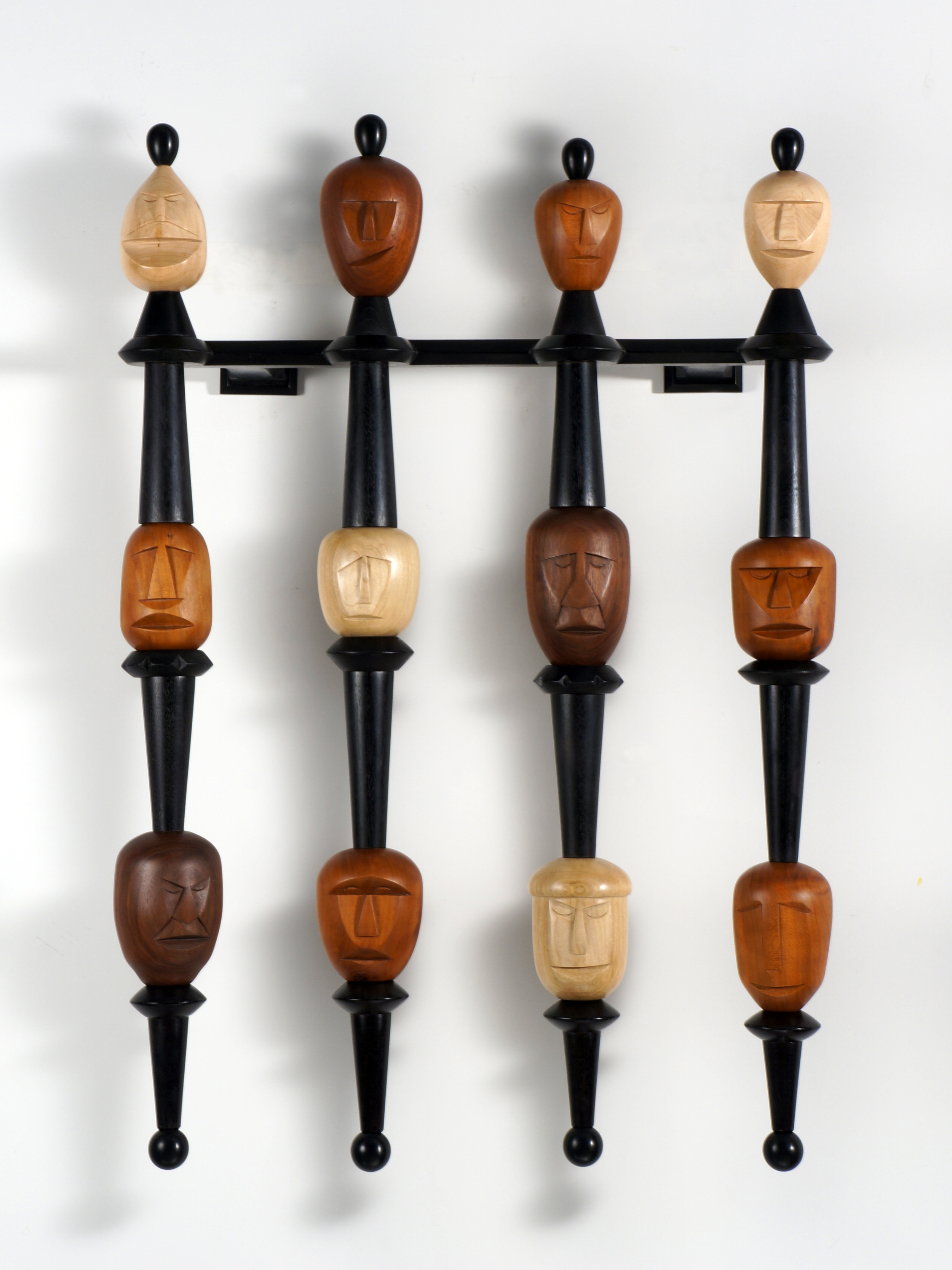 Craig Nutt, Hung Jury, 2012,&nbsp; 35"x24"x9", wood.