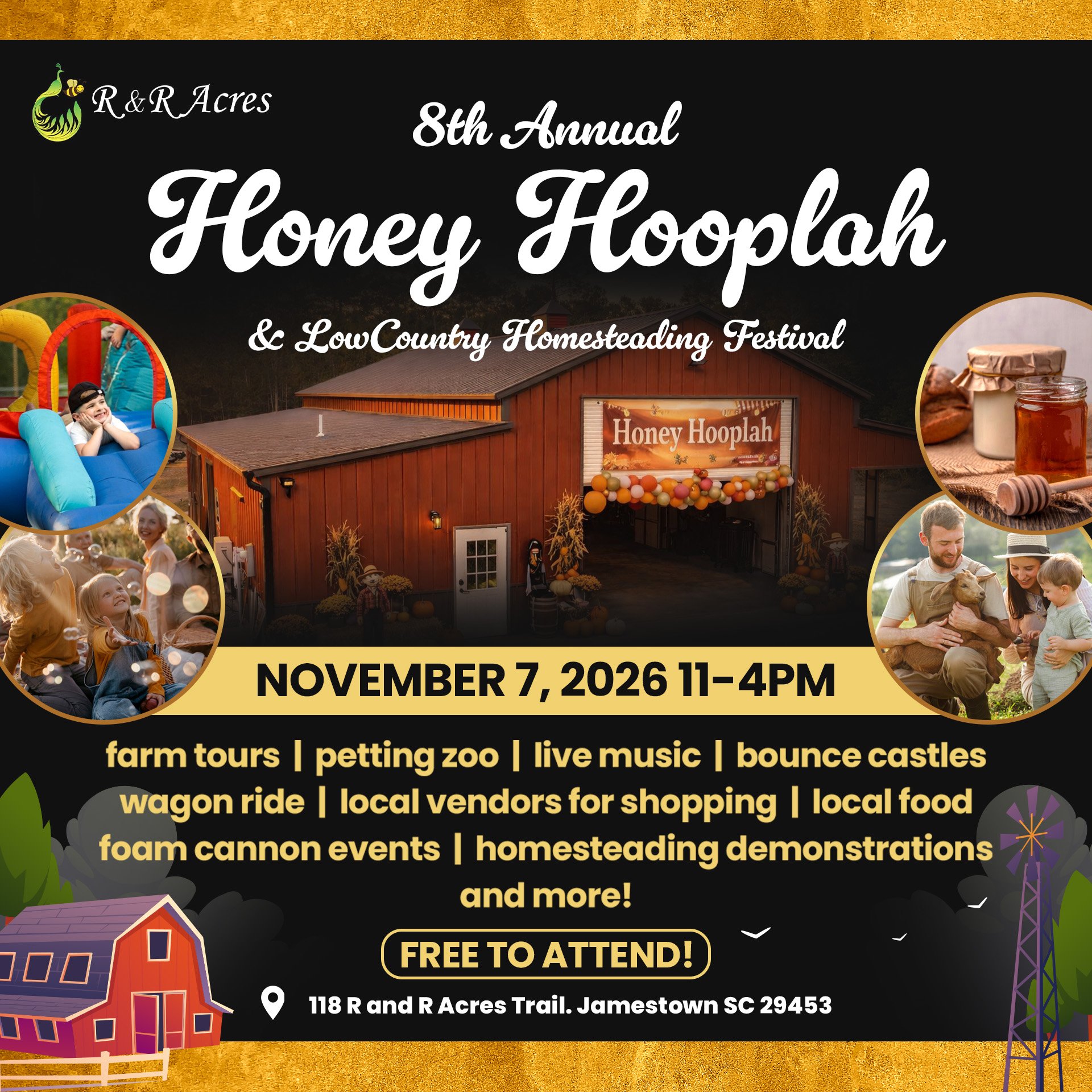 Honey Hooplah farm event Nov 7, free to attend