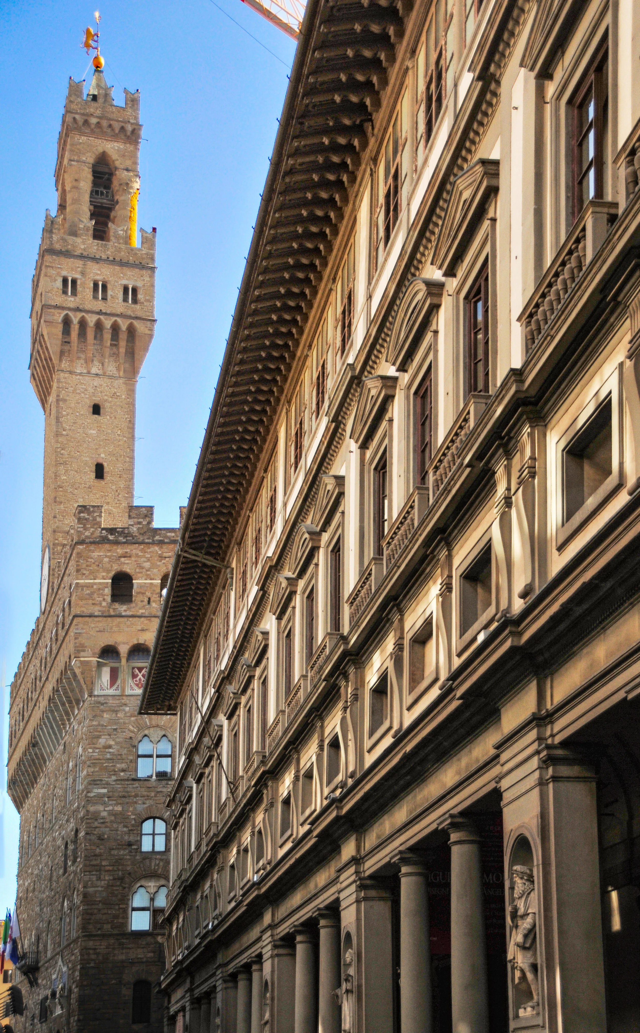 The Uffizi Gallery, constructed between 1560 and 1580, Cosimo I de'Medici, Firenze 