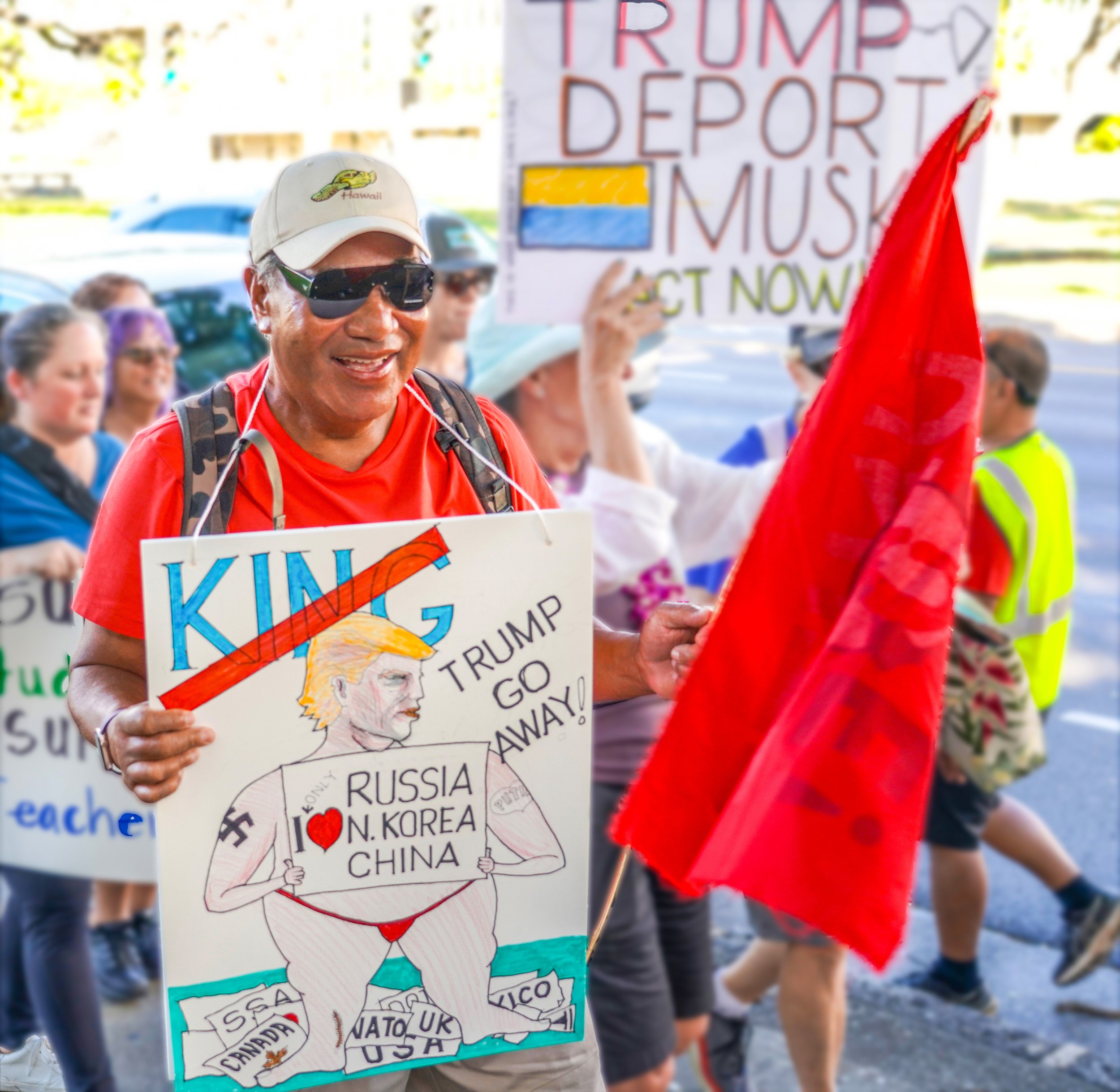 NO KING, as well as a comment on Trump's foreign policy