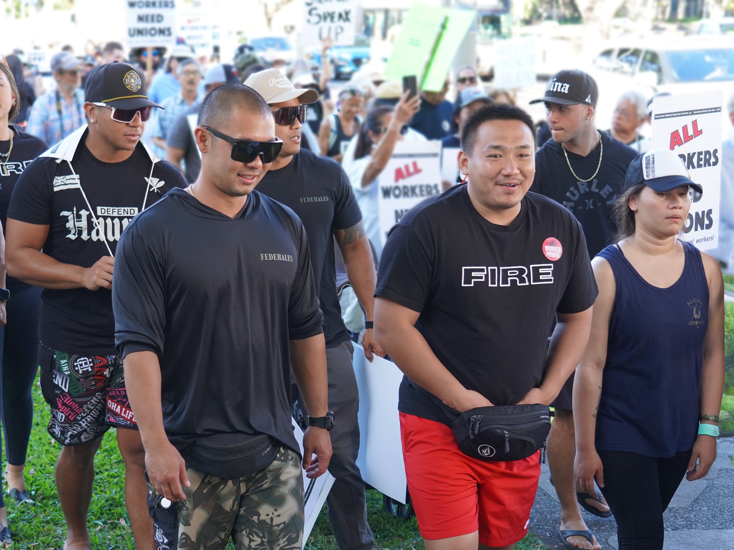 Hawai'i Fire Fighters Association members
