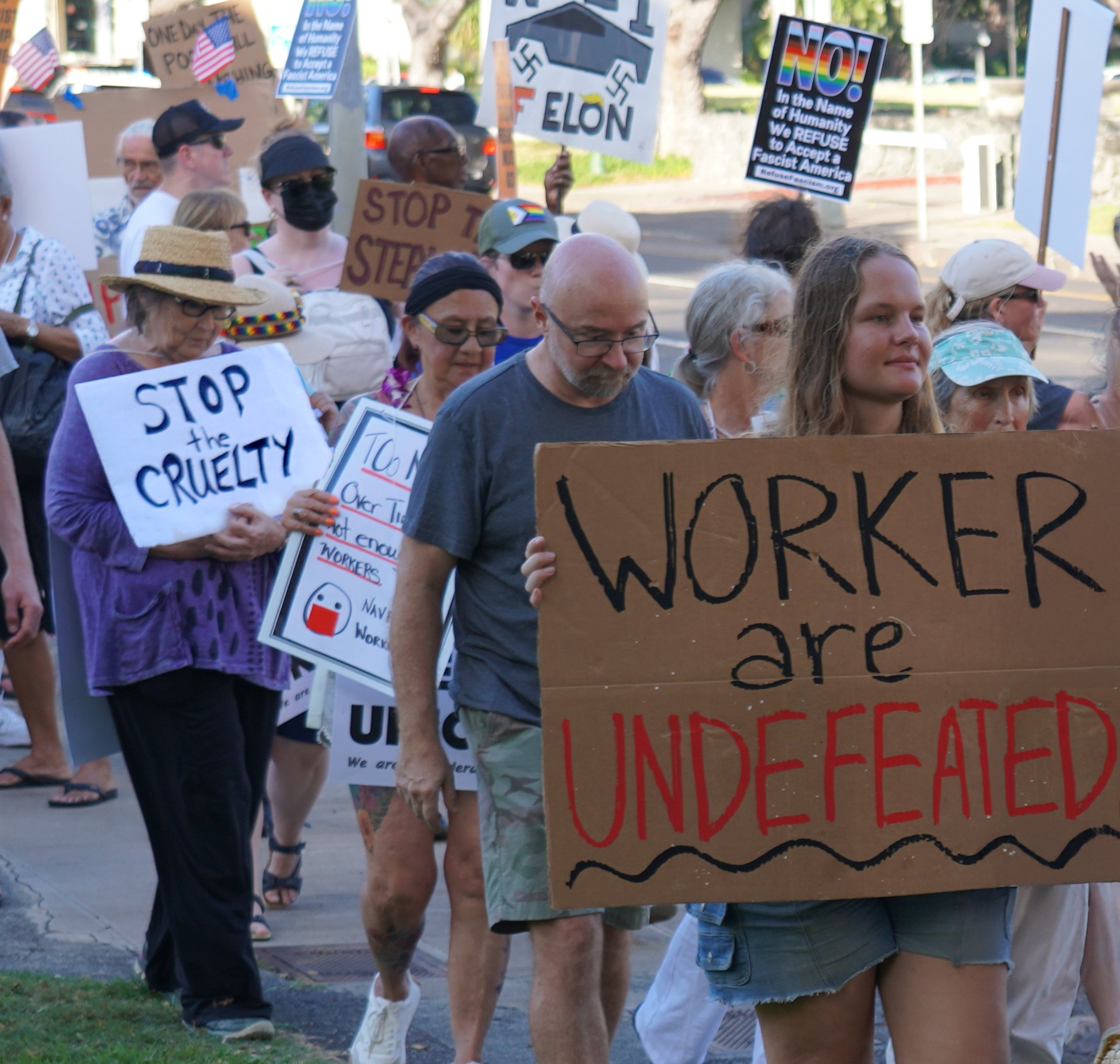 DEMOCRATIC SOCIALIST: STOP THE CRUELTY; WORKERS ARE UNDEFEATED