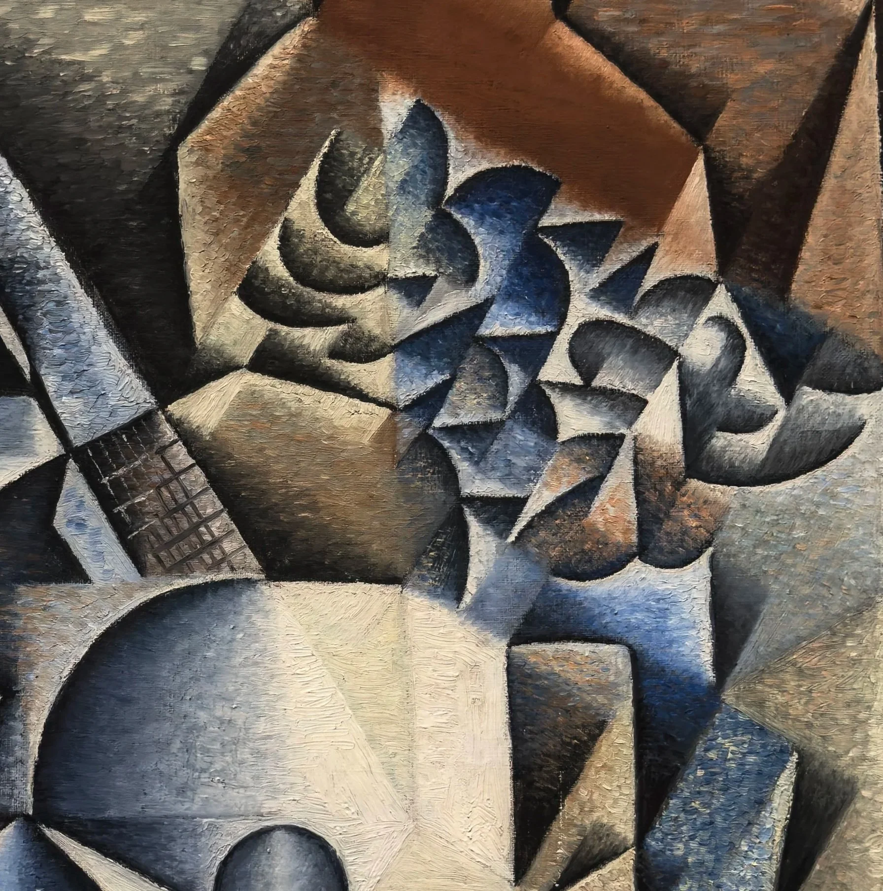 DETAIL: Still Life with Flowers, 1912, Oil on canvas, Juan Gris, Spanish, 1887-1927