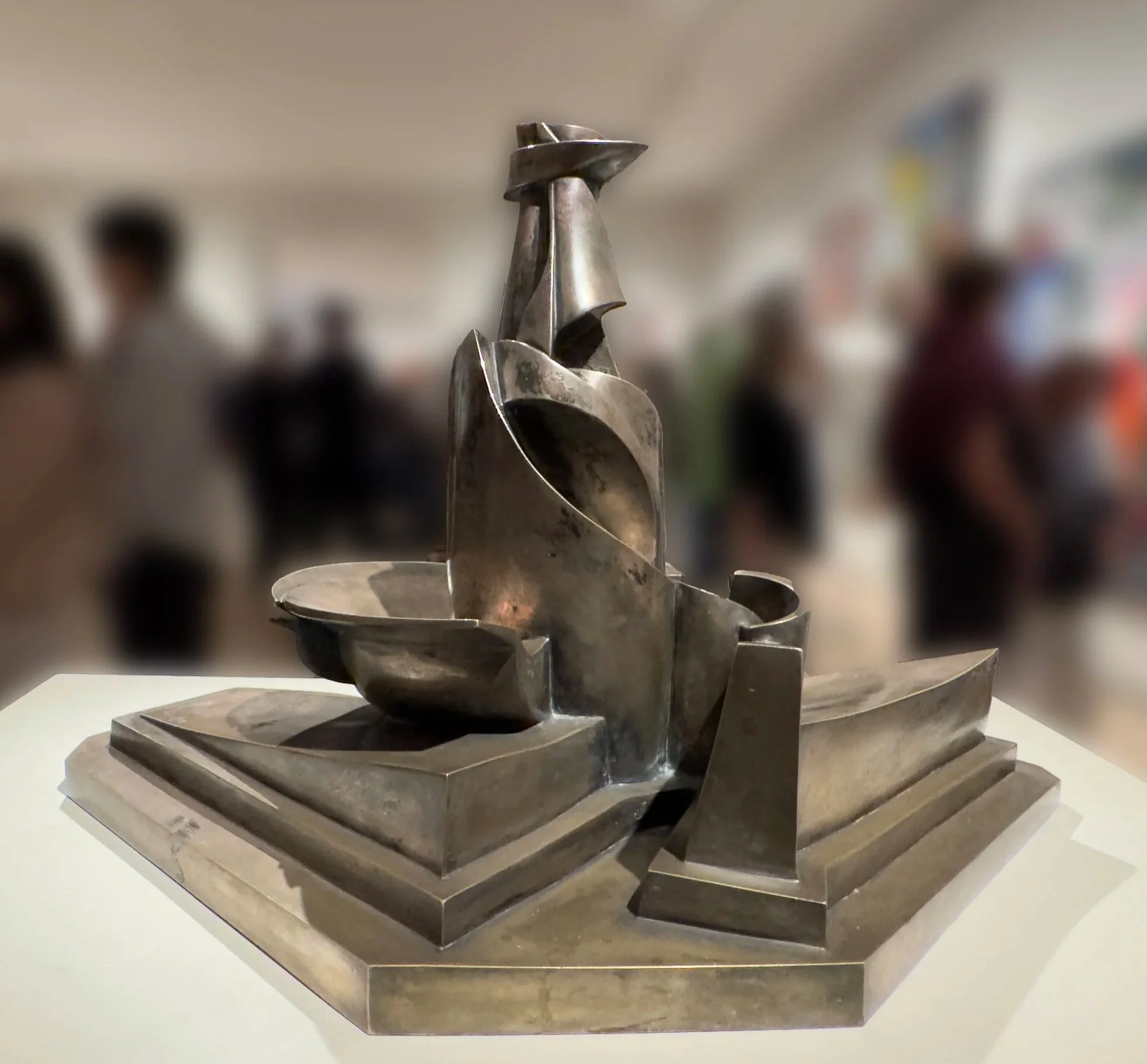 Development of a Bottle in Space, 1912 (cast 1931), Silvered bronze, Umberto Boccioni Italian, 1882-1916