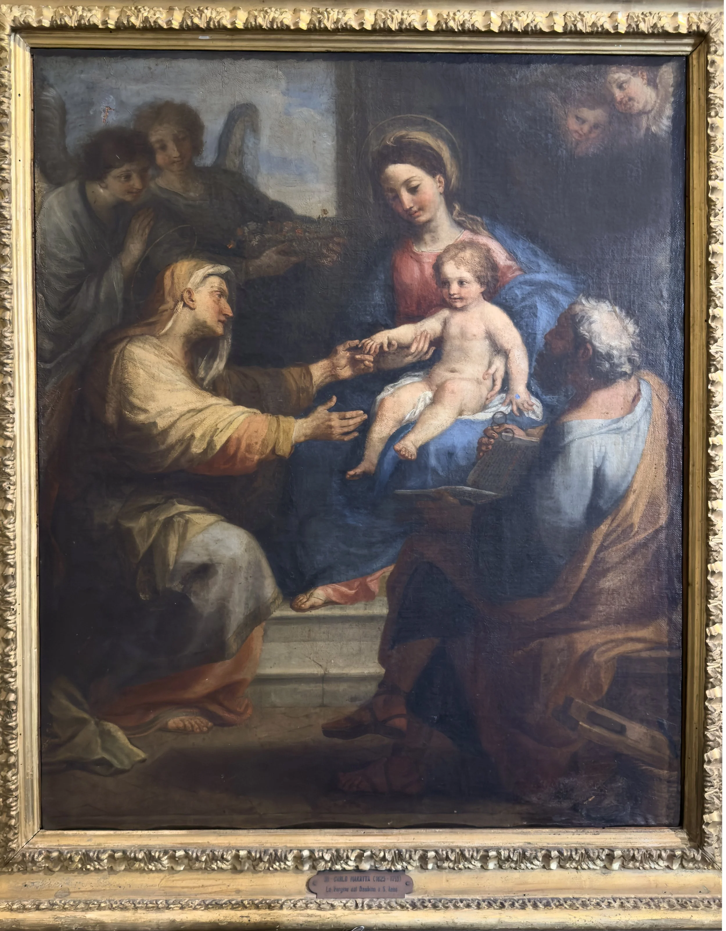Holy Family with St. Anne by Pietro de'PIetri (Cadarese 1655 - Roma 1716)