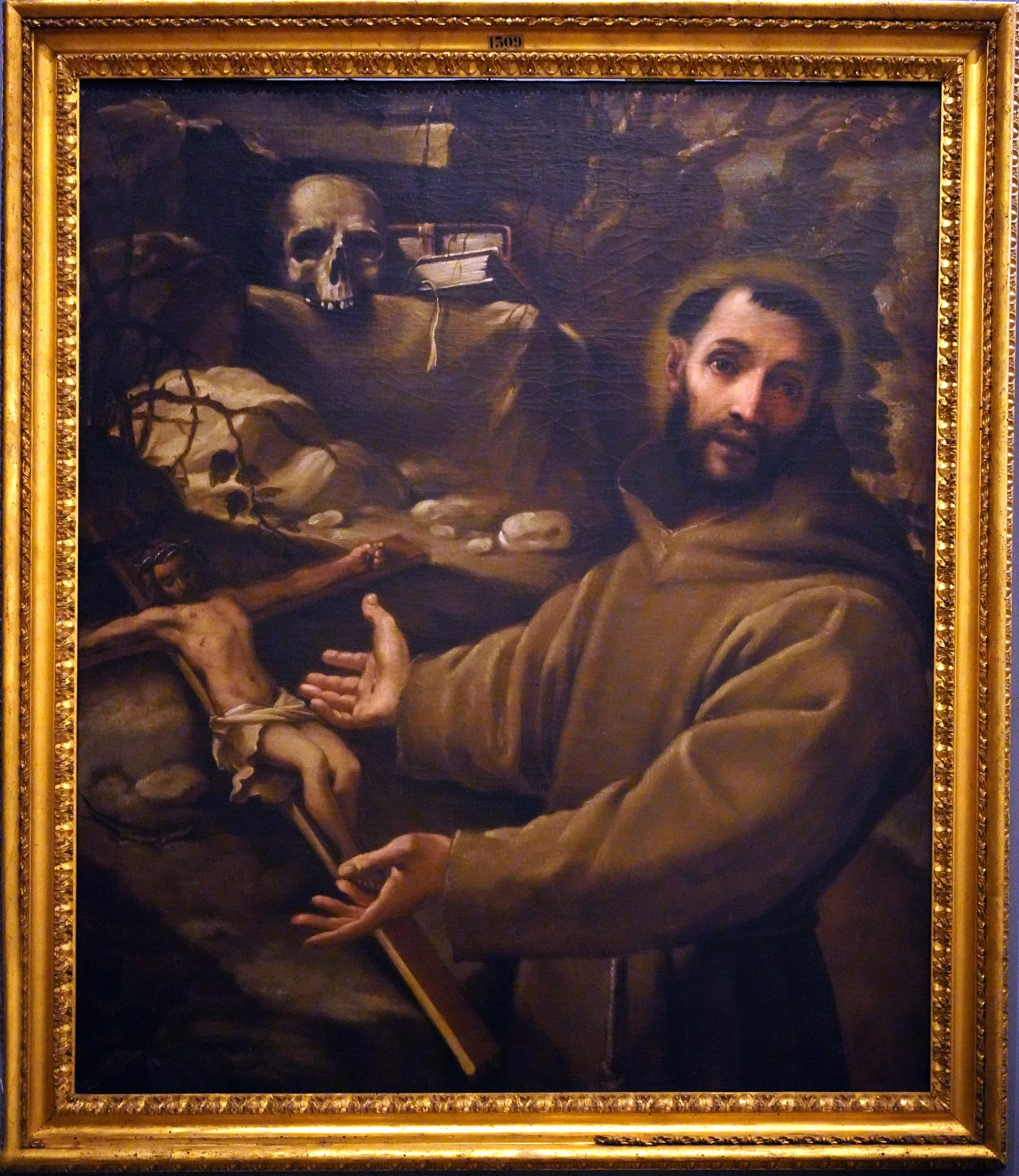 St. Francis in the Wilderness by Annibale Carracci (Bologna 1560 - Roma 1609)