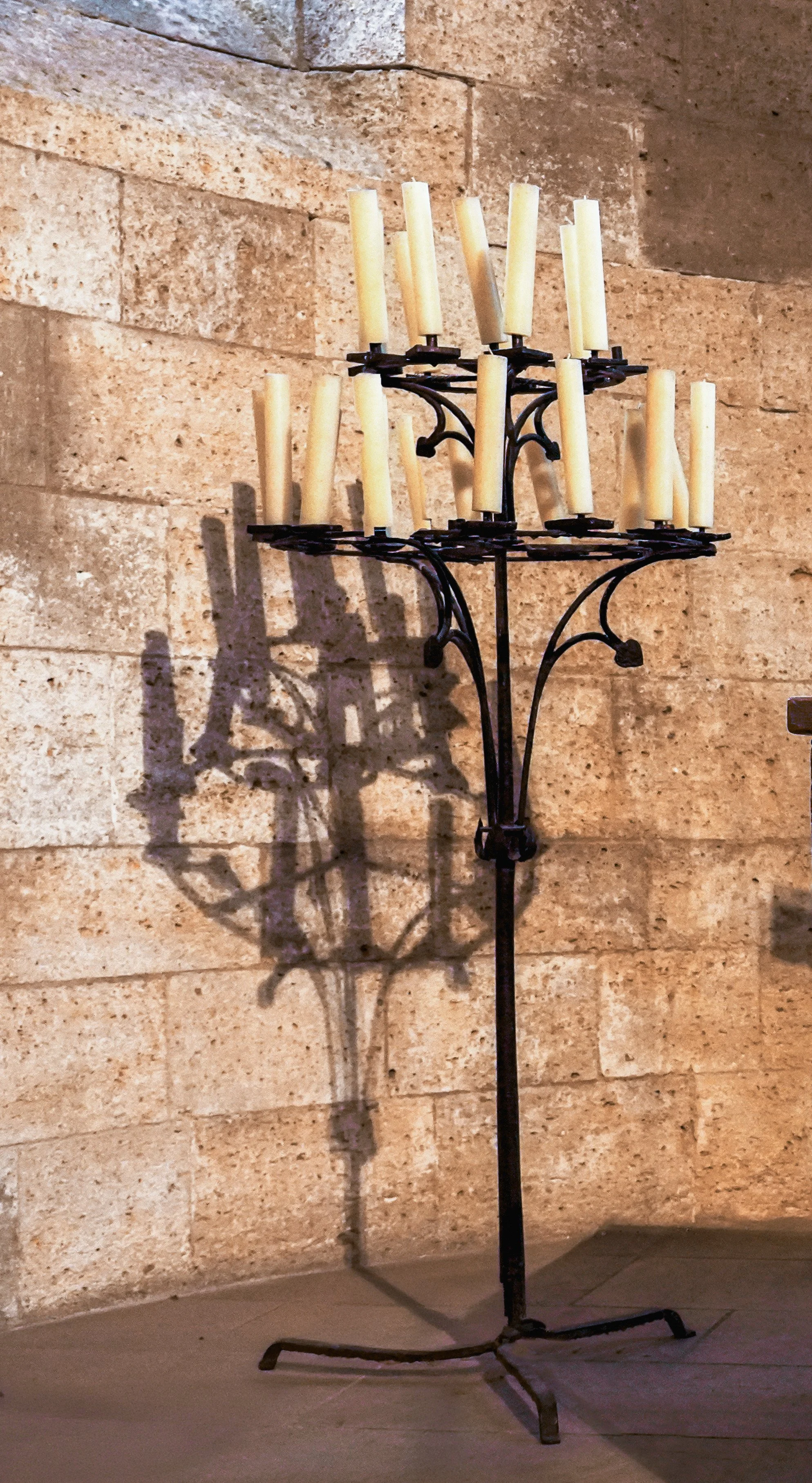 Pair of Candelabra Wrought iron European, 15th-16th century and later