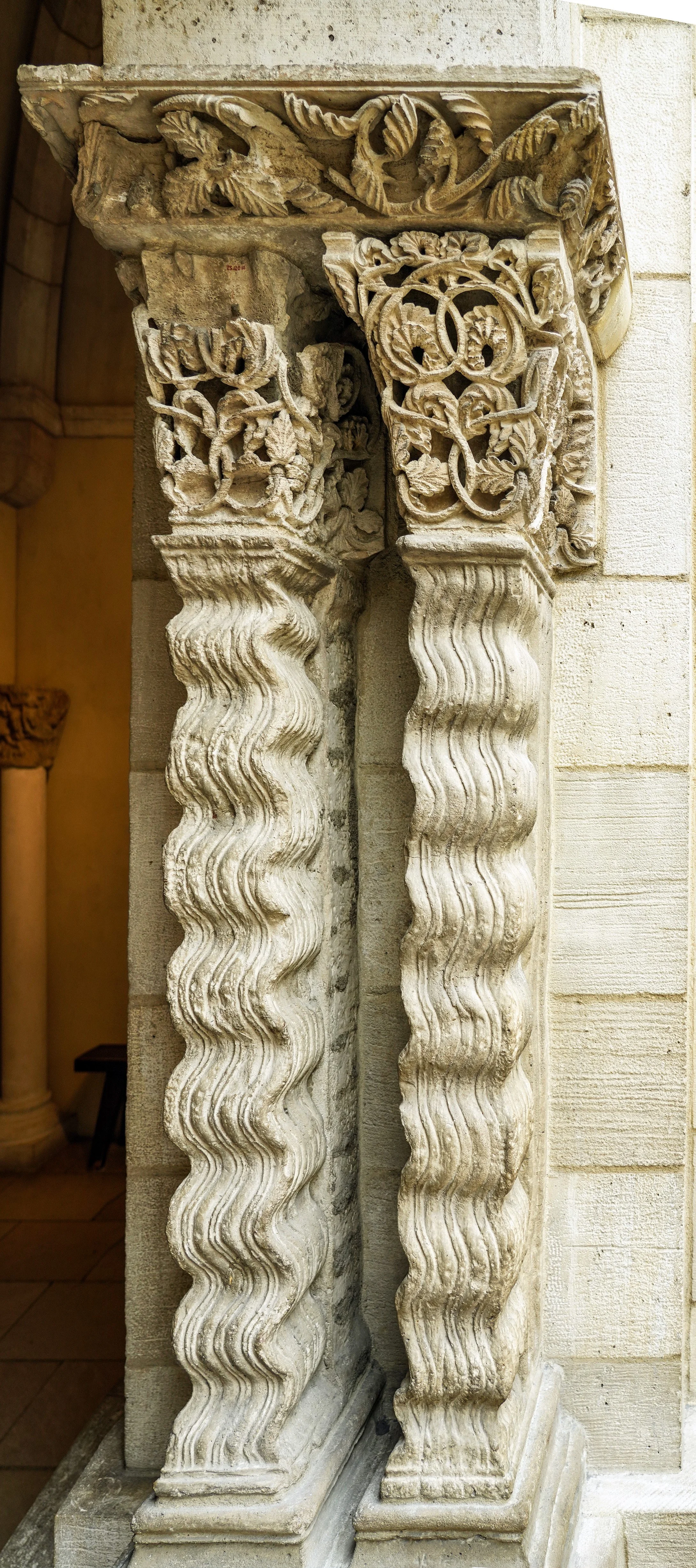 Engaged Column Shaft, late 12th century., Made in Languedoc, France, Romanesque stone elements