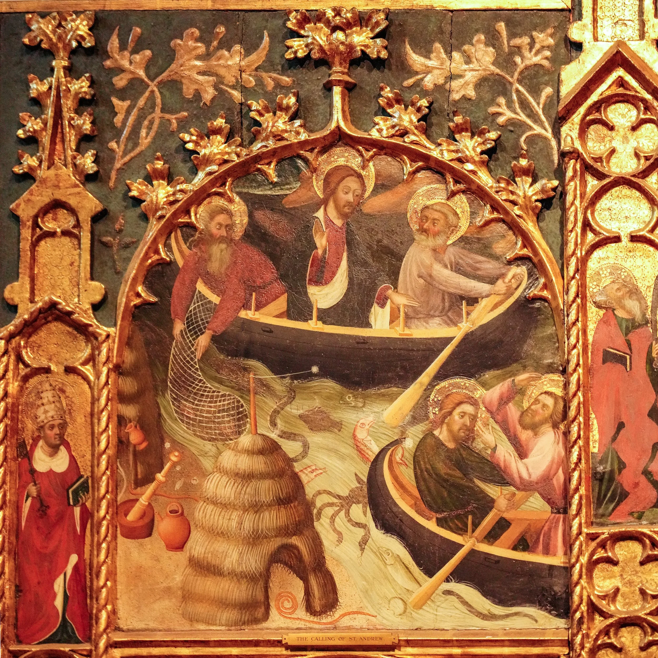 Sec. 1: Calling of Saint Andrew, attributed to the Master of Roussillon, Catalon, ca. 1420-30