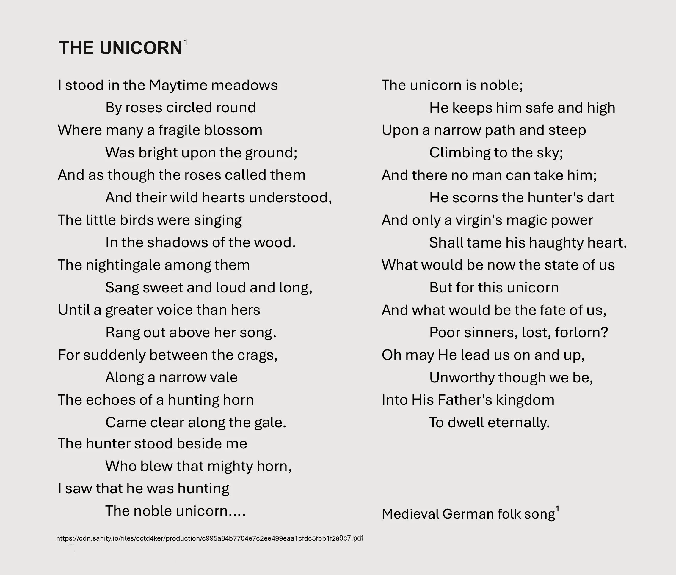 The Unicorn-Medieval German folk song.jpg