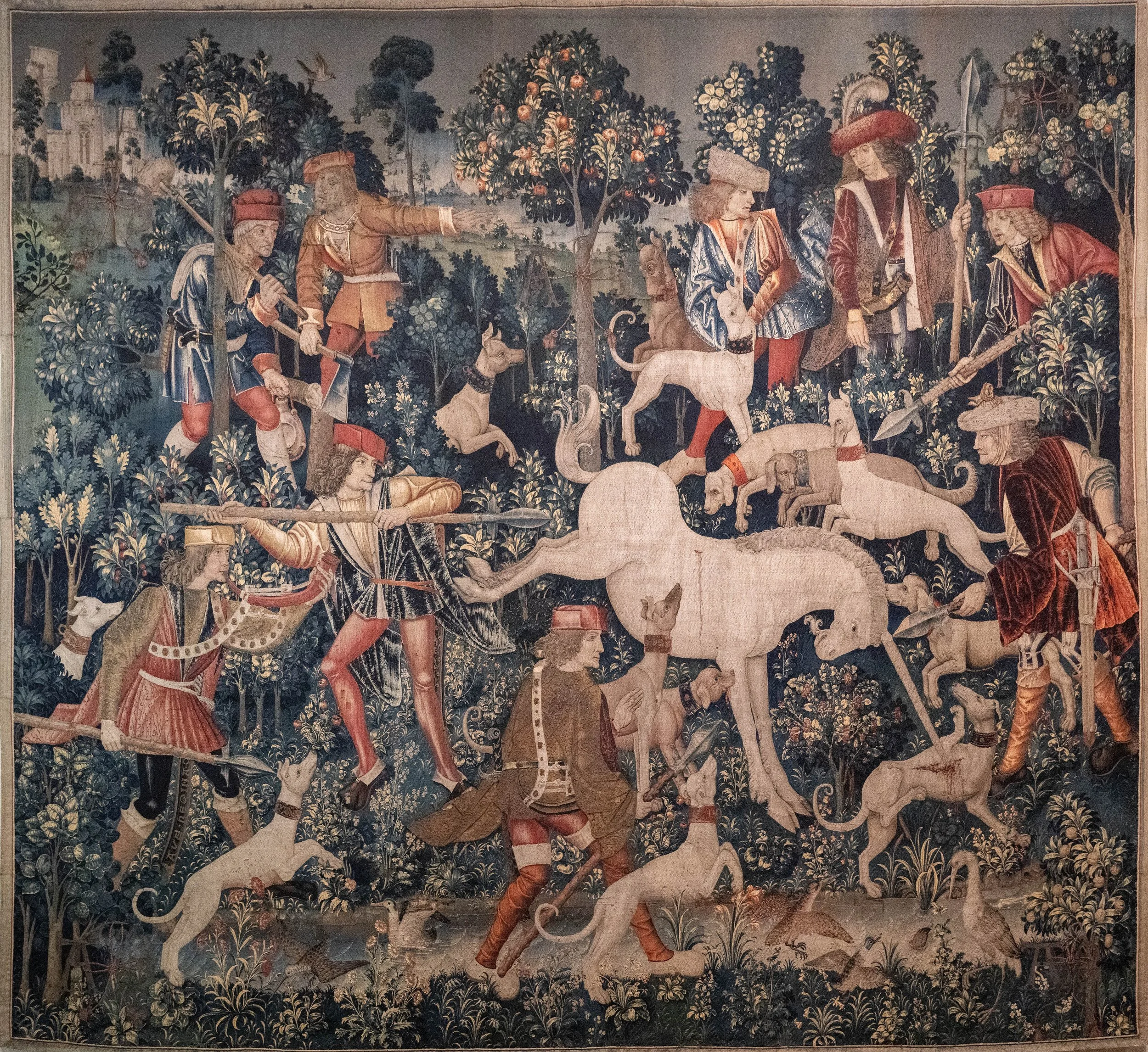 IV. The Unicorn Defends Himself, French (cartoon)/South Netherlandish (woven) 1495–1505