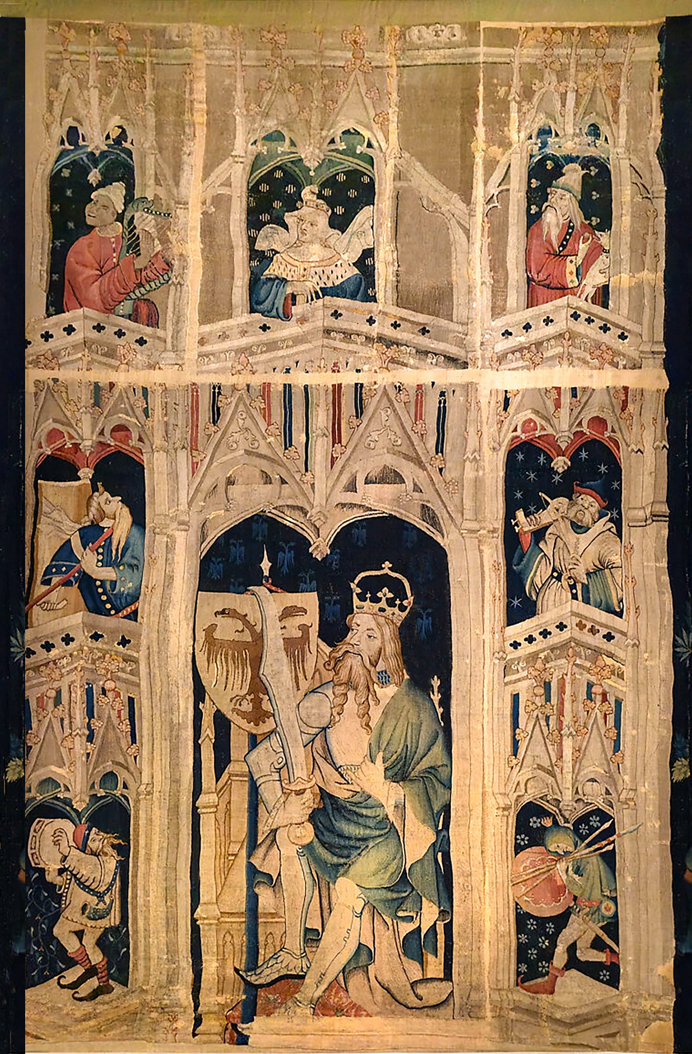 Julius Caesar, Nine Heroes Tapestries, Classical Tradition, ca. 1400 MET Cloisters