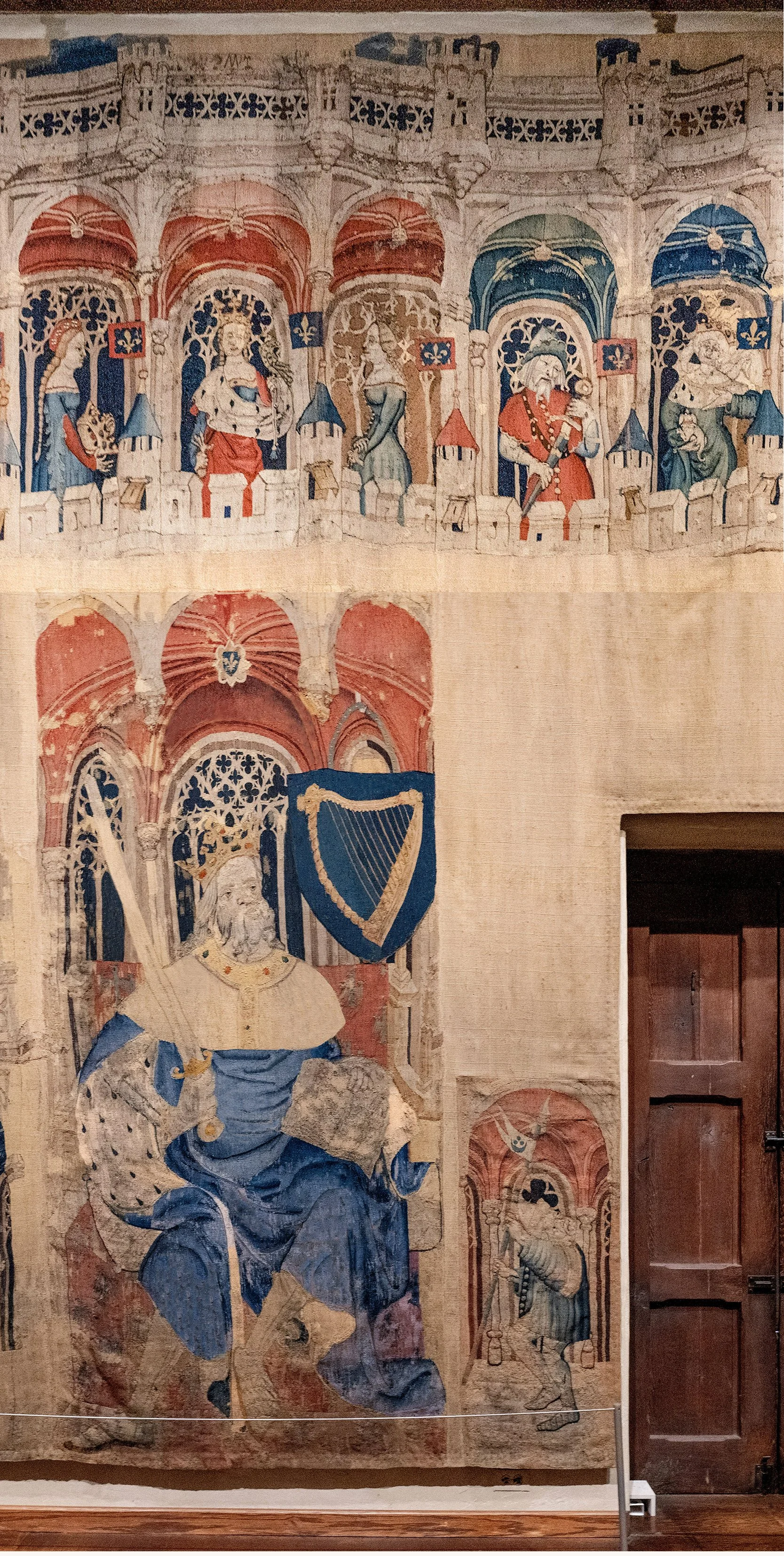 King David, Nine Heroes Tapestry Room, Jewish Tradition, MET Cloisters, ca. 1400