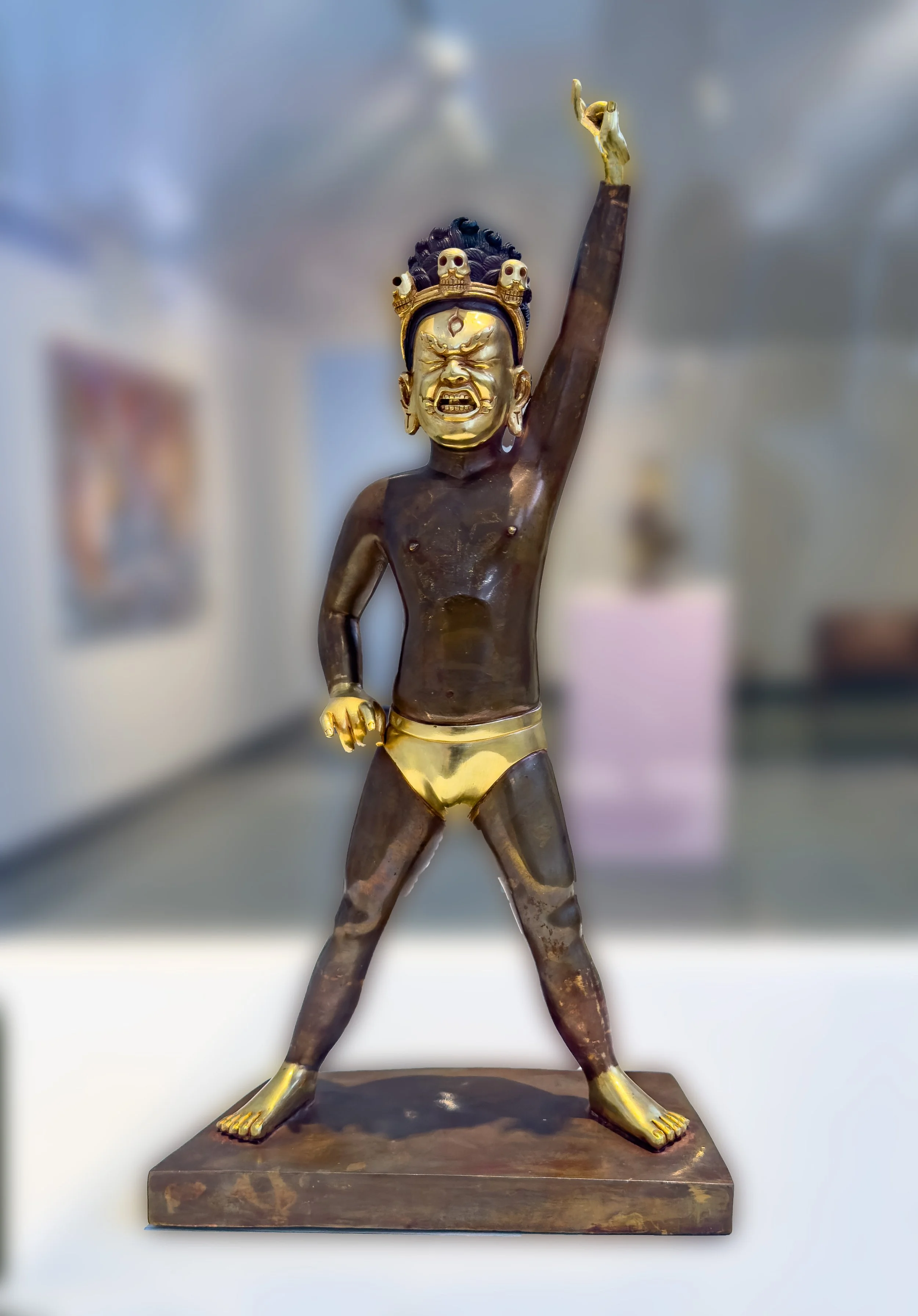 Winner Takes All, 2016, Gold-plated cast bronze, Tsherin Sherpa