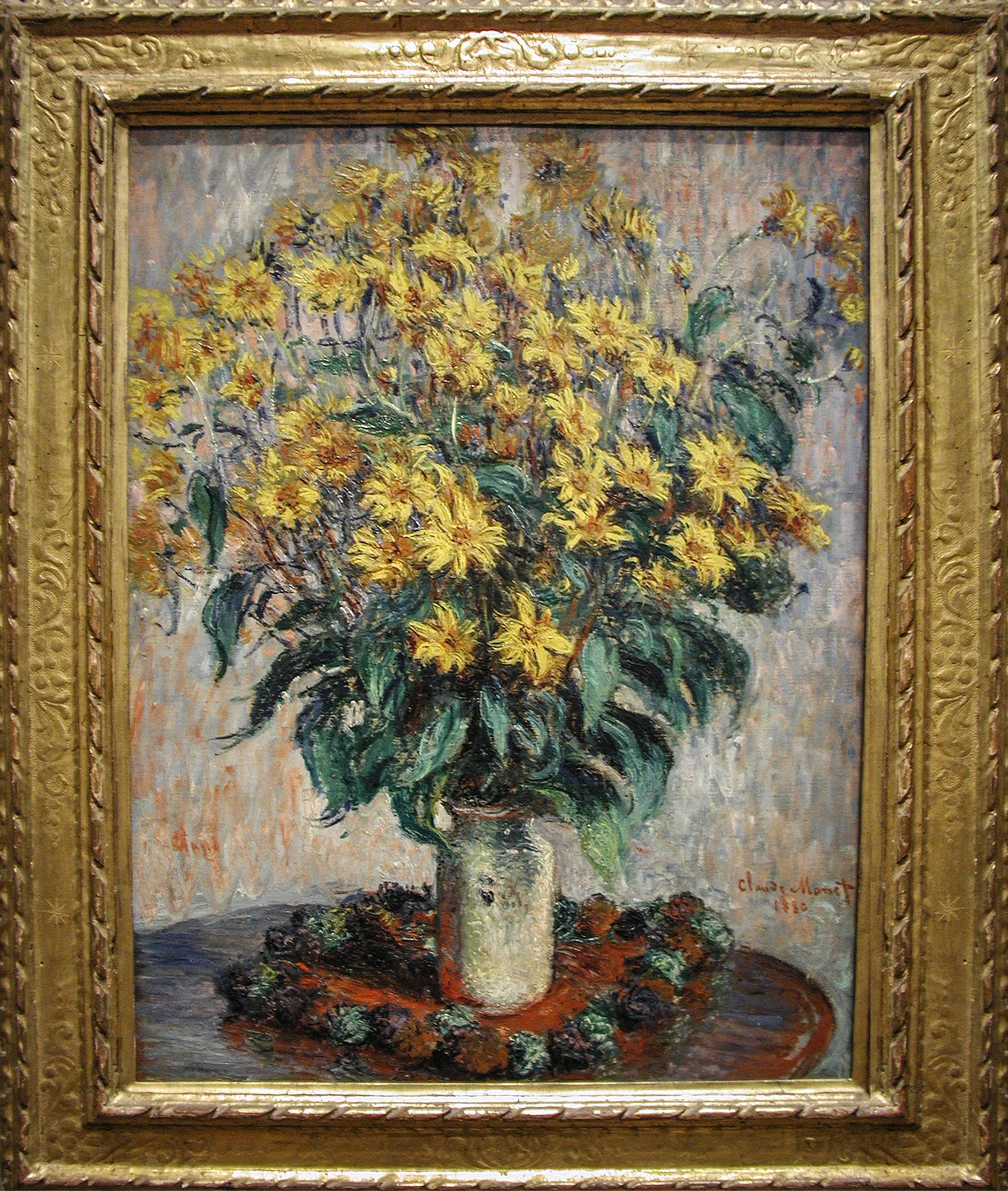 Jerusalem Artichoke Flowers, 1880, Claude Monet