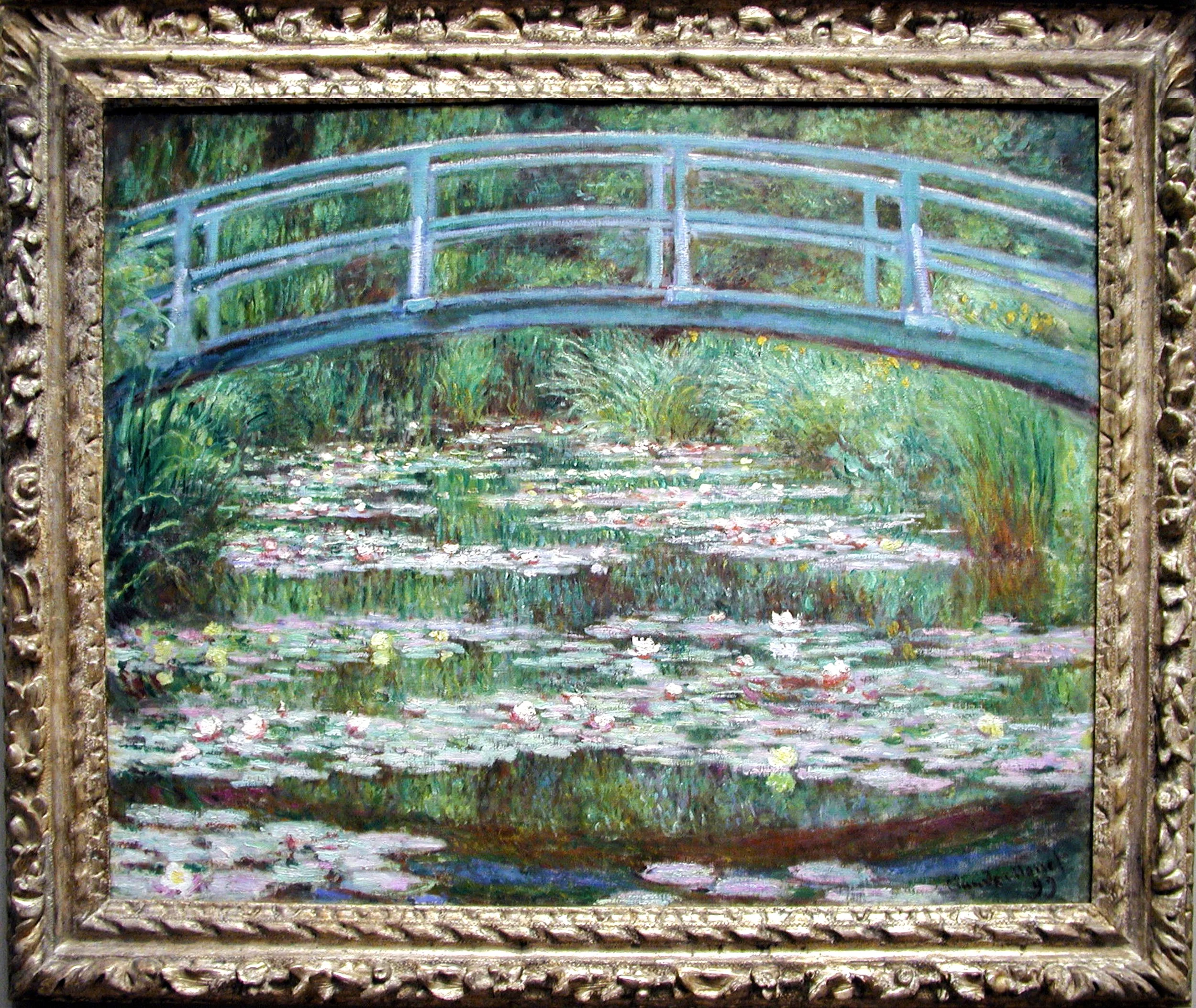 The Japanese Footbridge, 1899, Claude Monet.