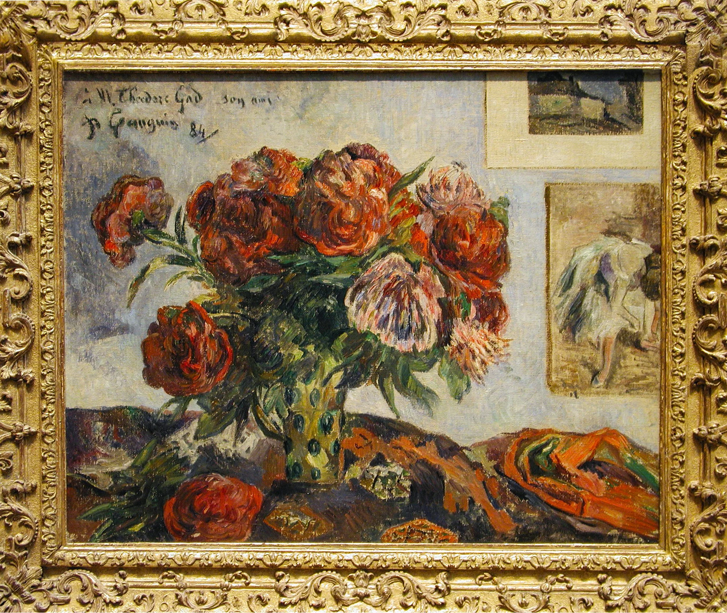 Still Life with Peonies, 1884,  Paul Gauguin
