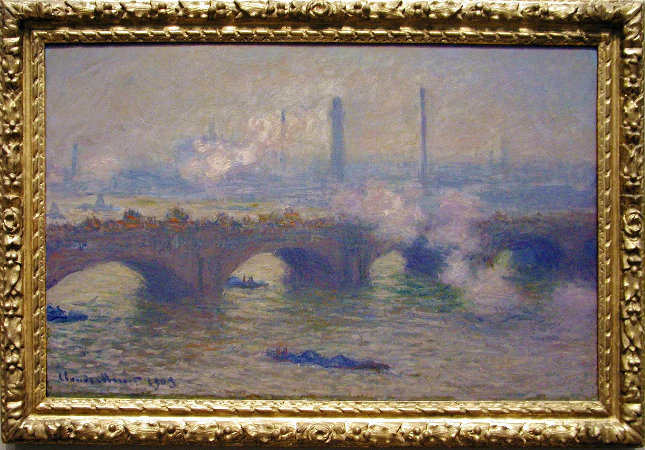 Waterloo Bridge, Gray Day, 1903, Claude Monet