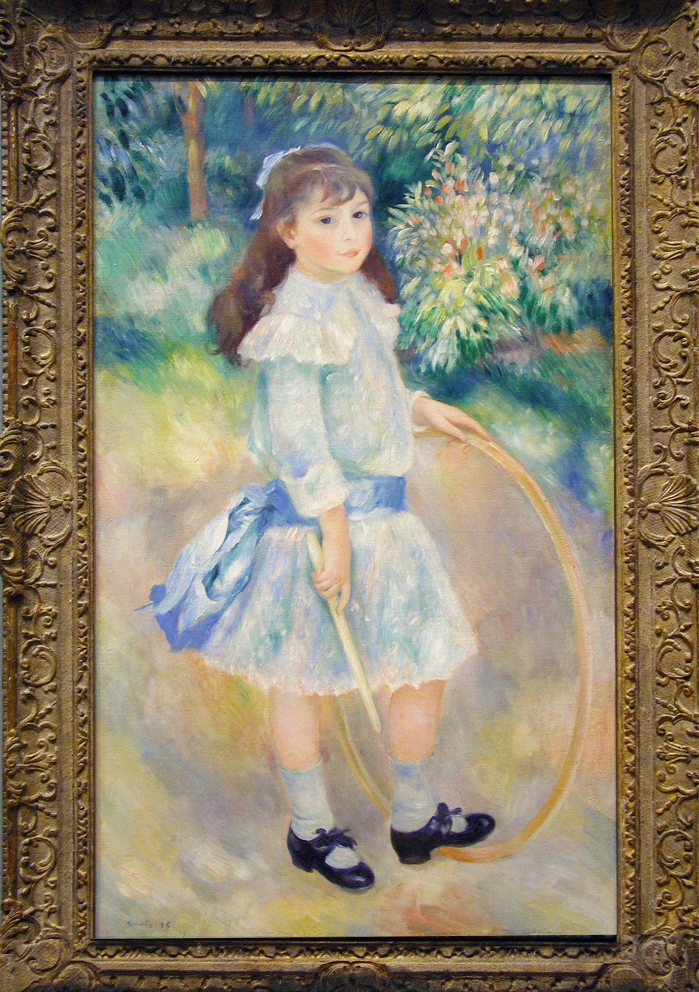 Girl with a Hoop, 1886, Pierre-Auguste Renoir