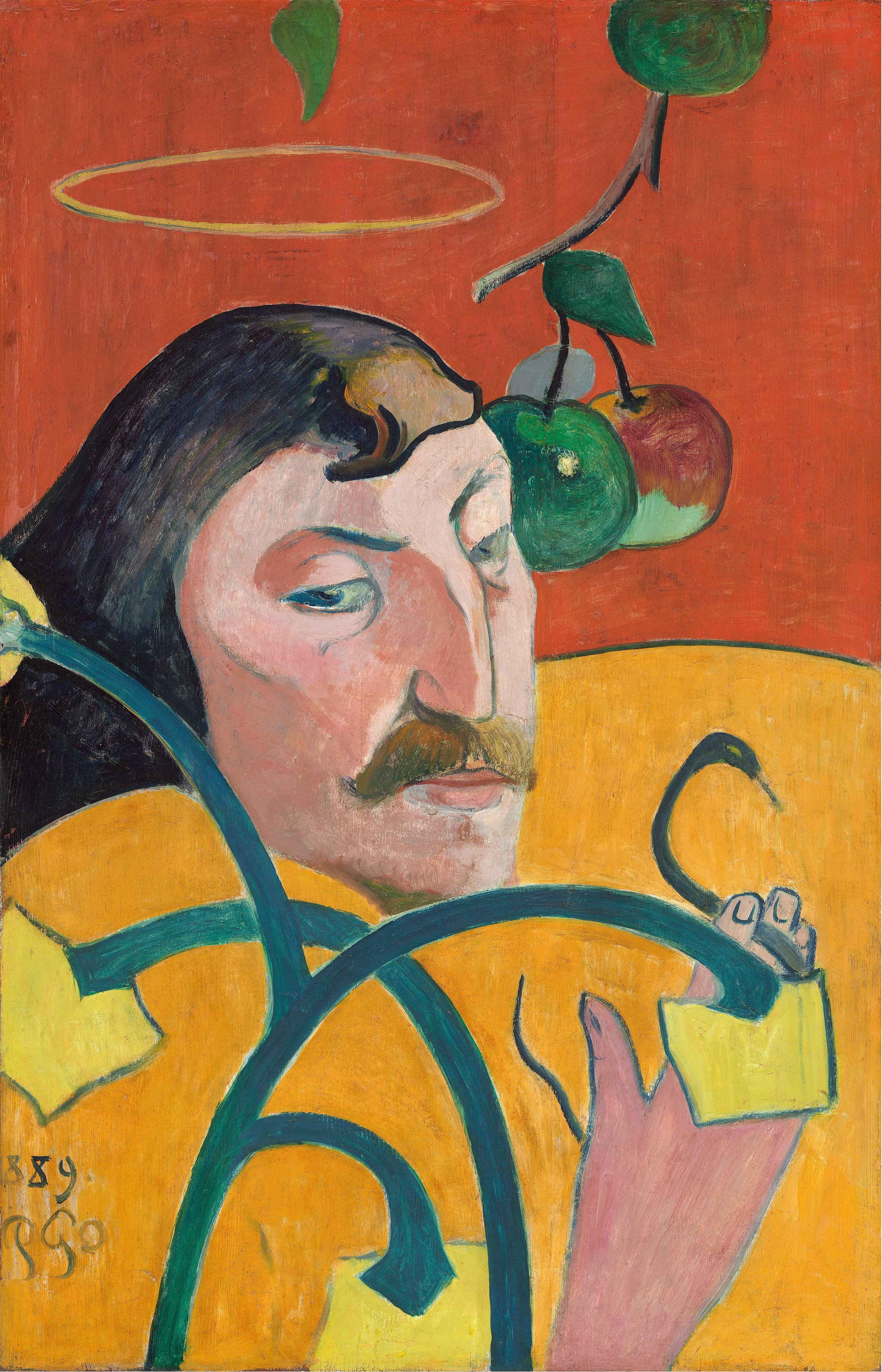 Self-Portrait, 1889,  Paul Gauguin, Painter, French, 1848 - 1903, National Gallery of Art, Washington D.C.