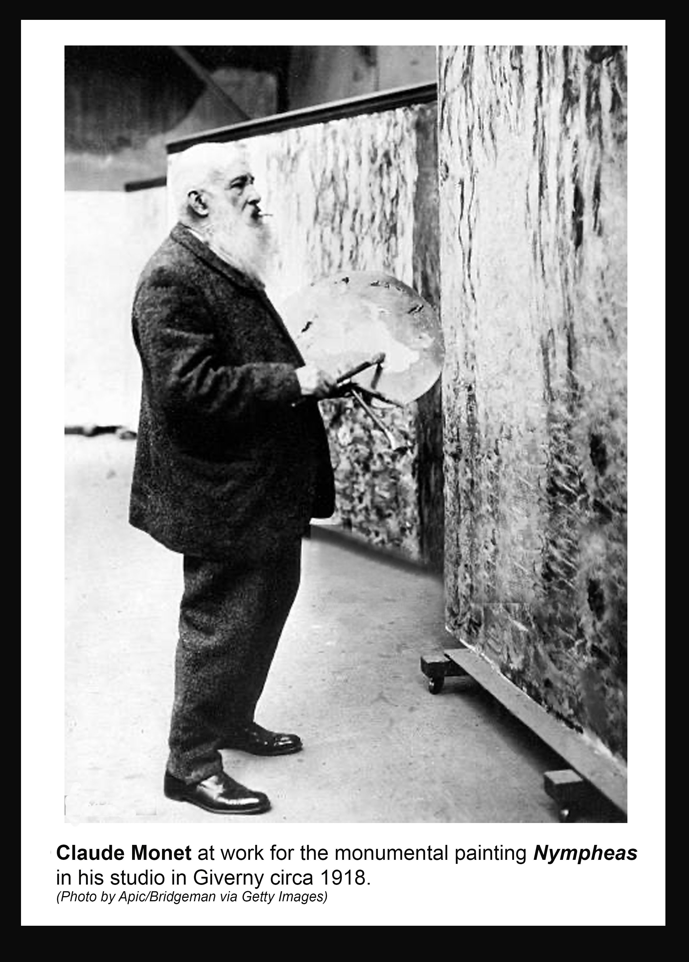 W-Claude Monet painting Nymphaes 1918.jpg