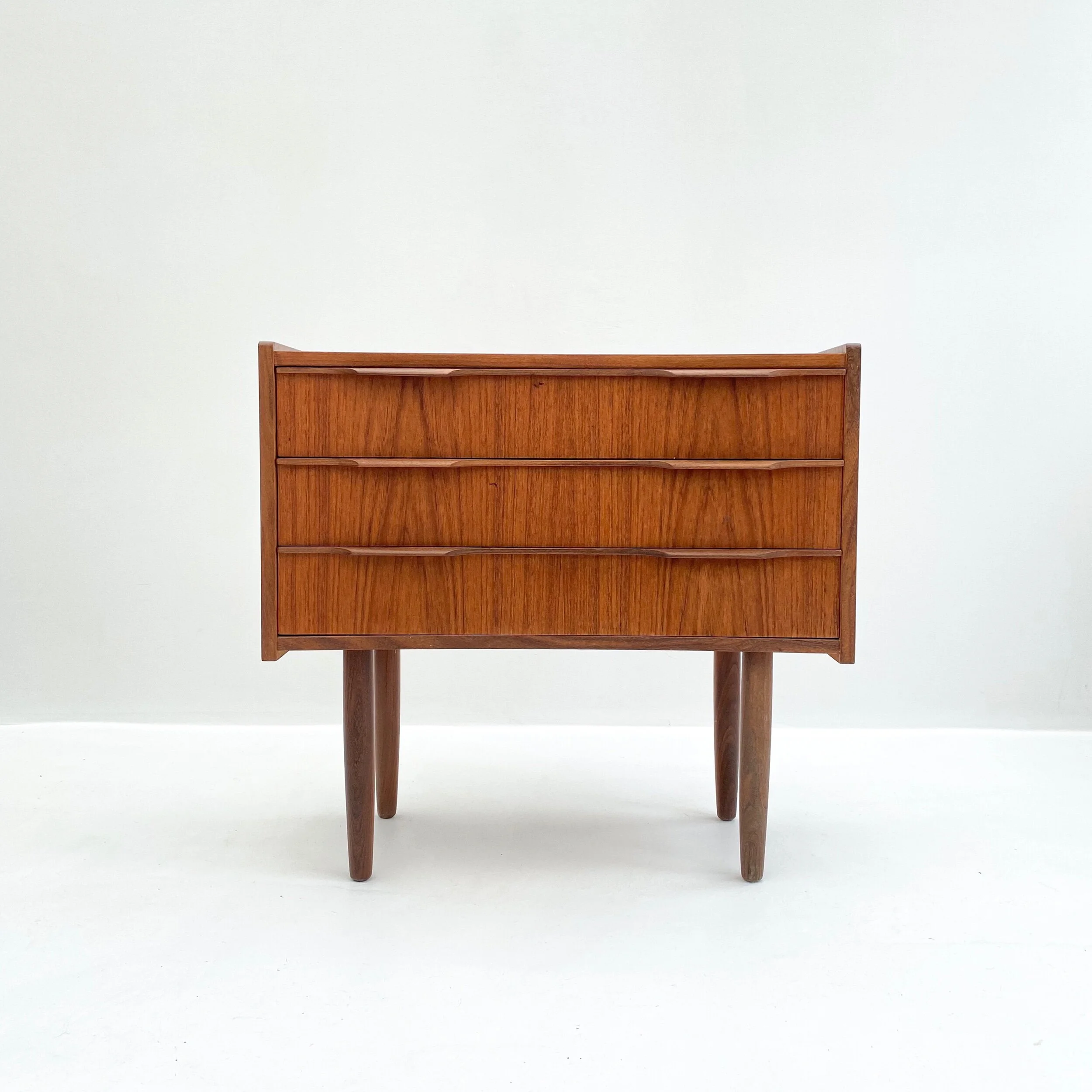 Low Teak Chest of Drawers