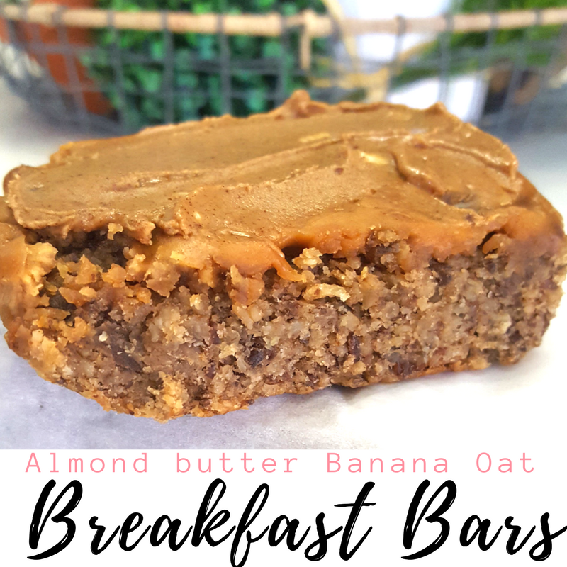 Almond Butter Banana Oat Bars — Her Foodie Life