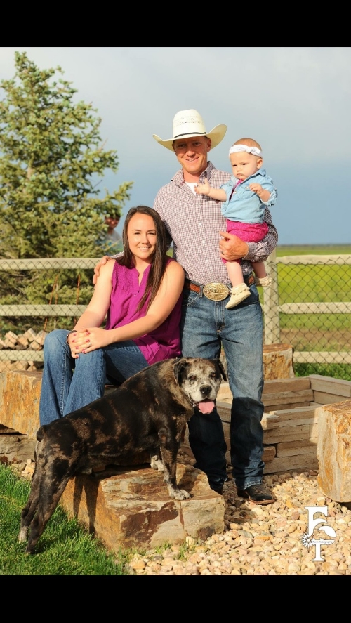 Breann, her husband Josh and beautiful little girl!