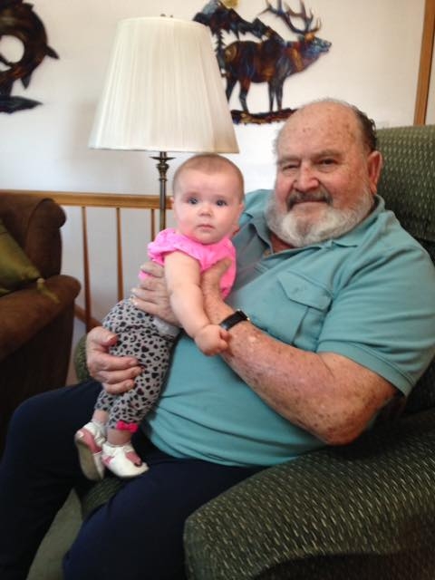 My papa and Odessa Rose.