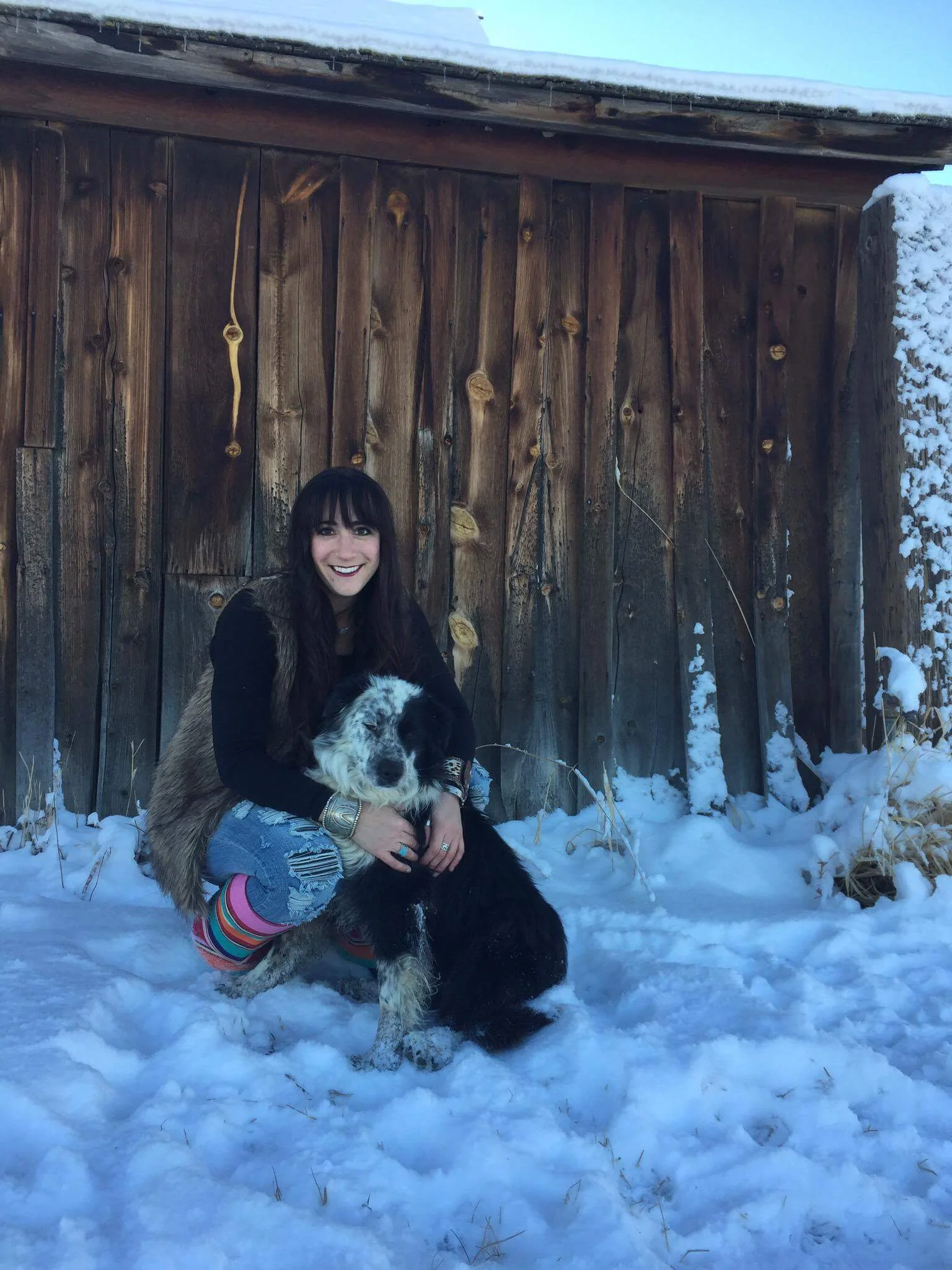Catie and her main man, Bruce!
