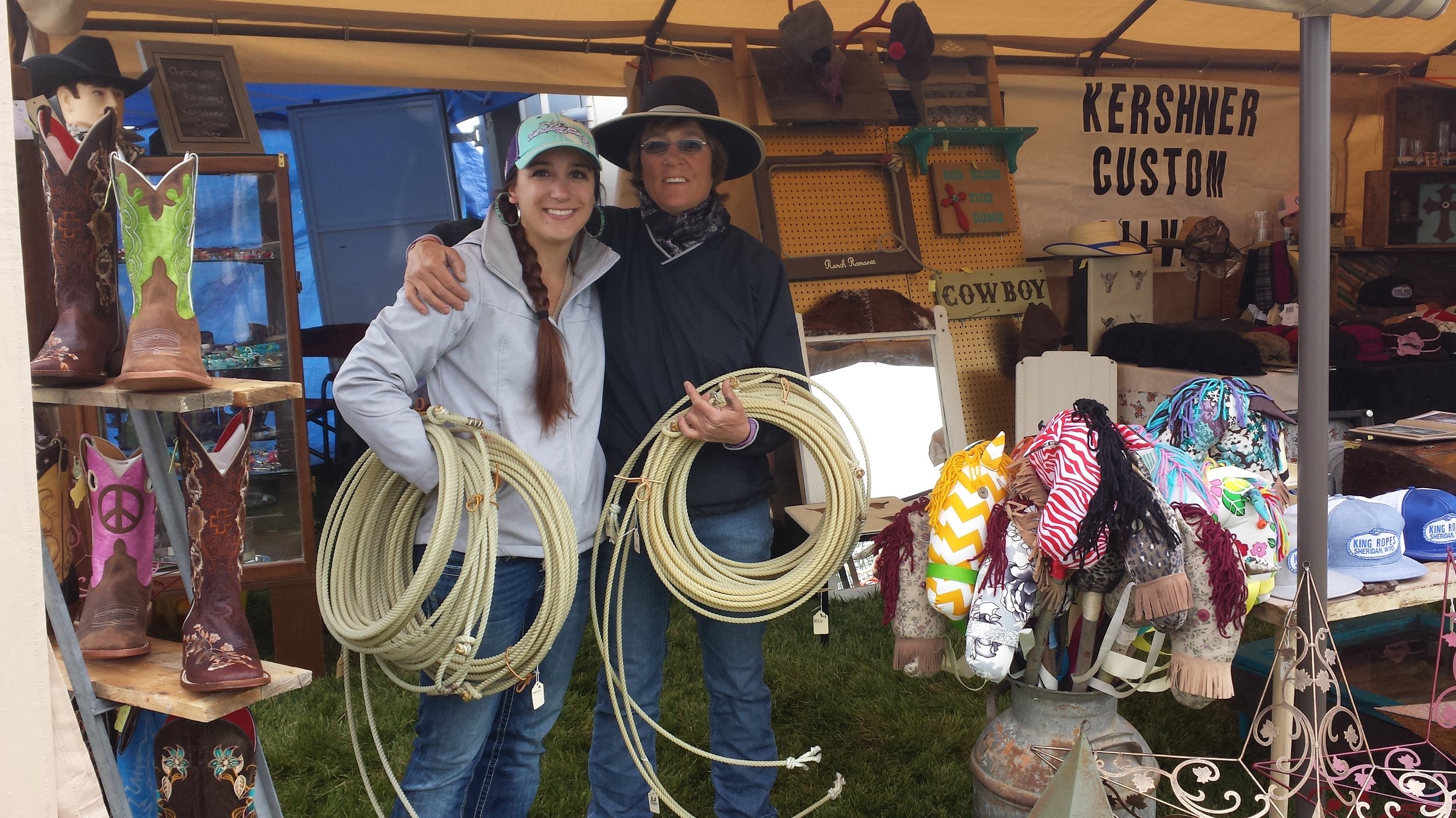 Catie and her mom at the Jordan Valley Big Loop in 2015.