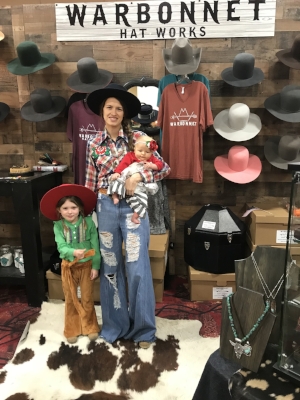 Cutest cowgirls around, Lyla (4), Brooklyn and Baby Leddy (6 months)